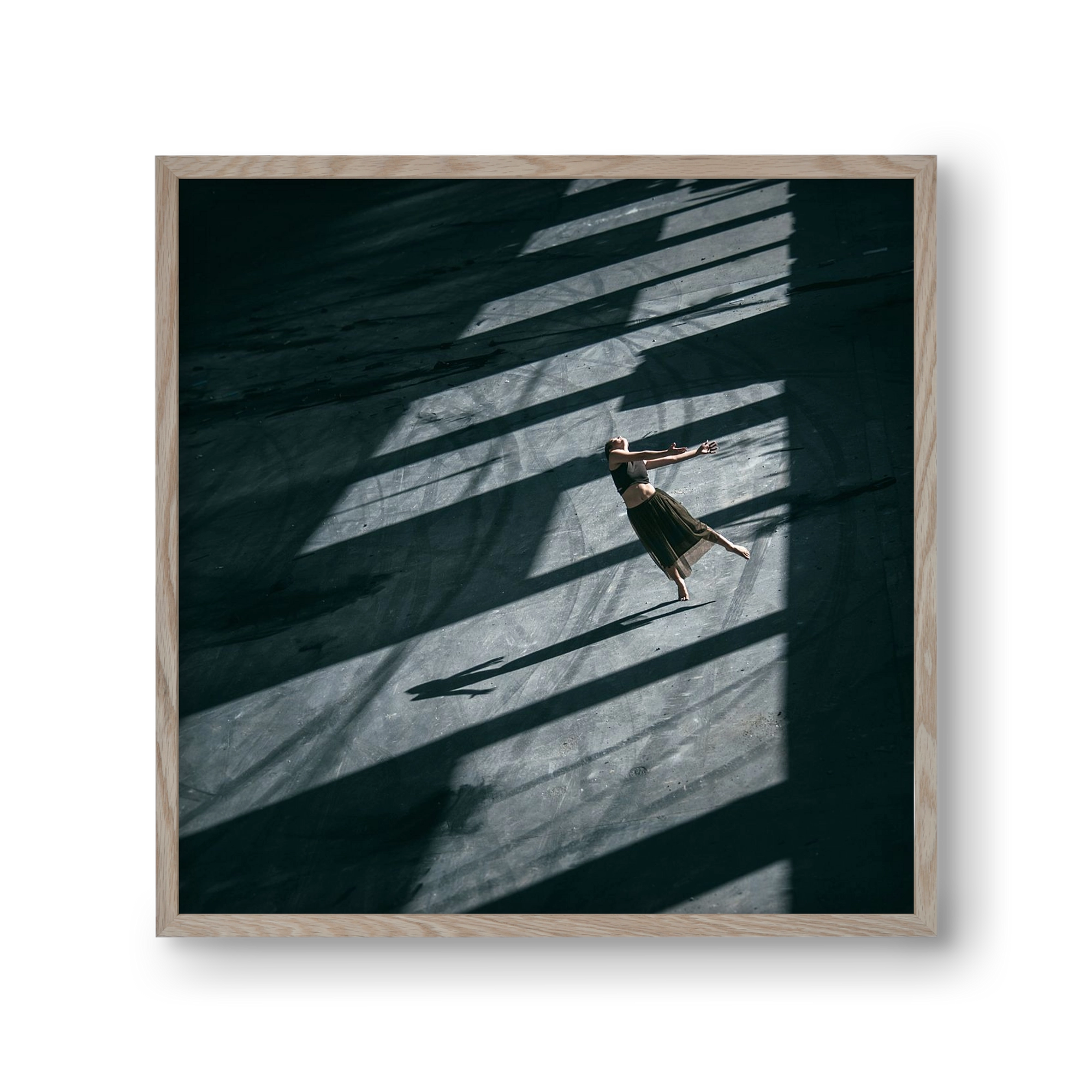 fallin', 30x30 cm (30x30 cm), Tölgy keret