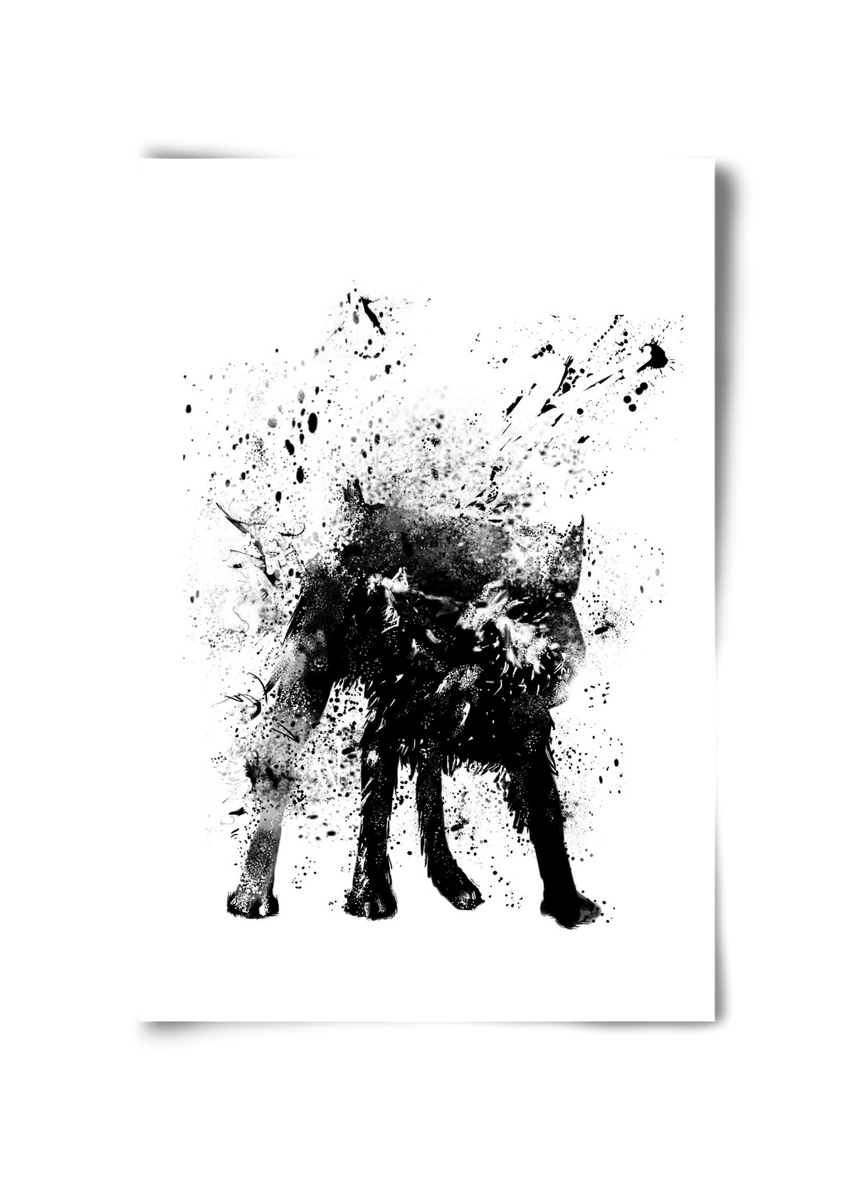 Wet dog, 30x45 cm, Keret nélkül