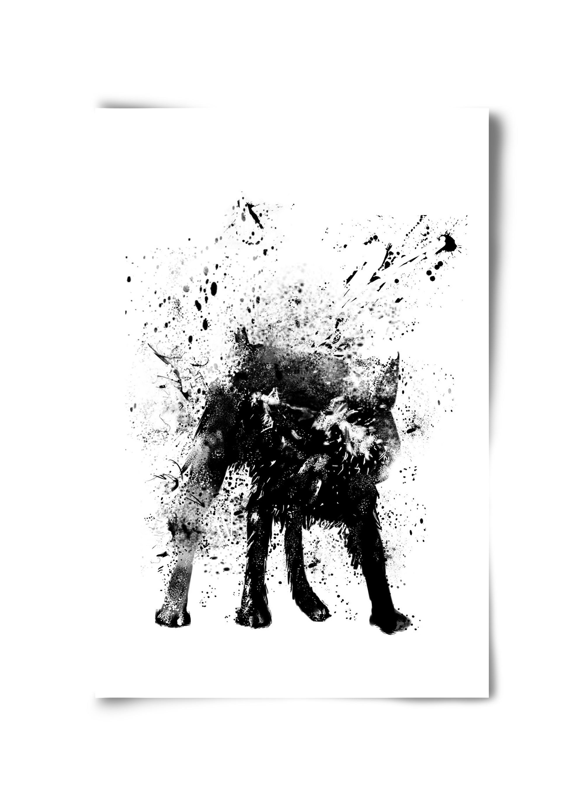 Wet dog, 30x45 cm, Keret nélkül