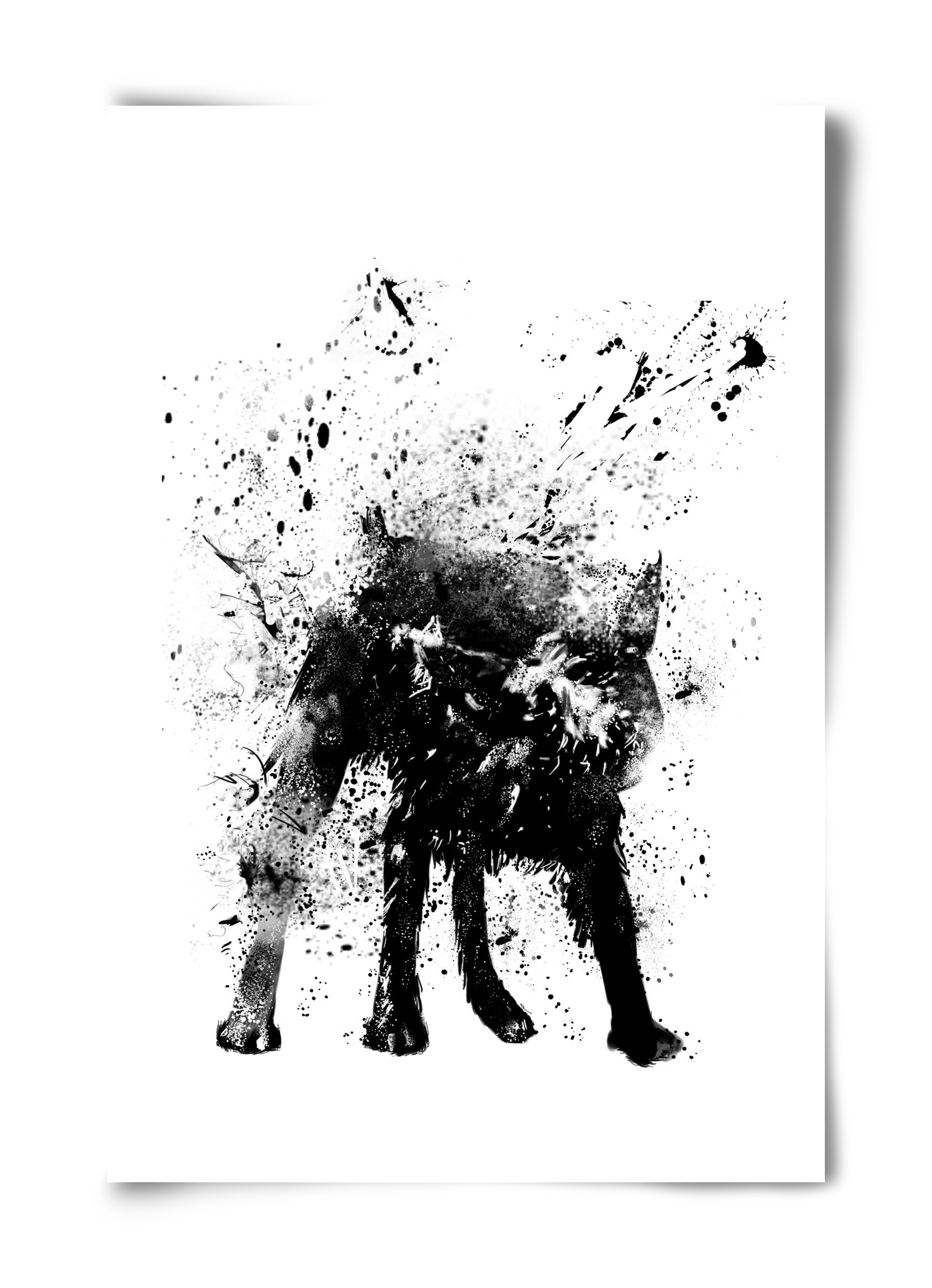 Wet dog, 40x60 cm, Keret nélkül