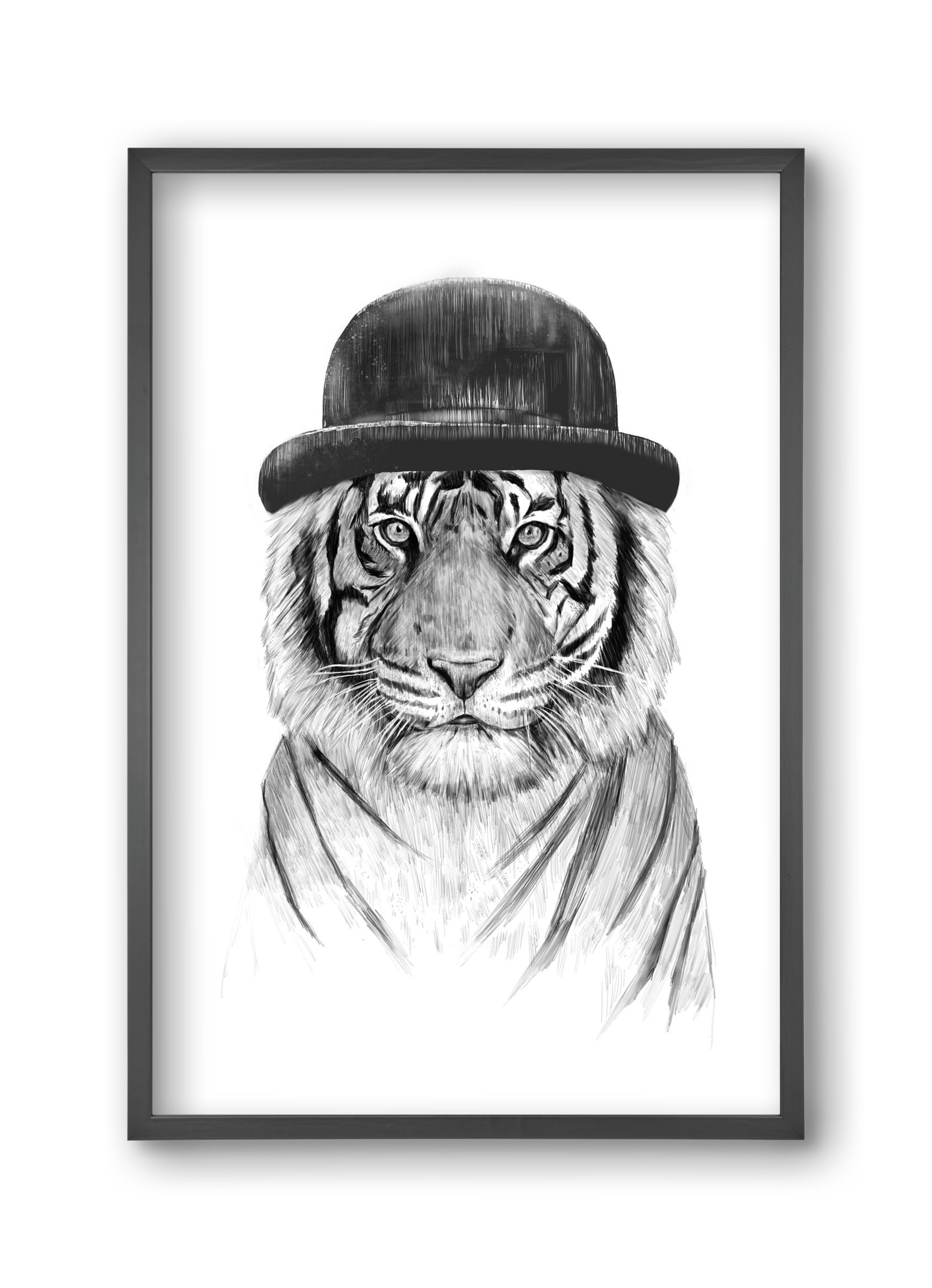 Welcome to the jungle, 30x45 cm (30x45 cm), Fekete keret