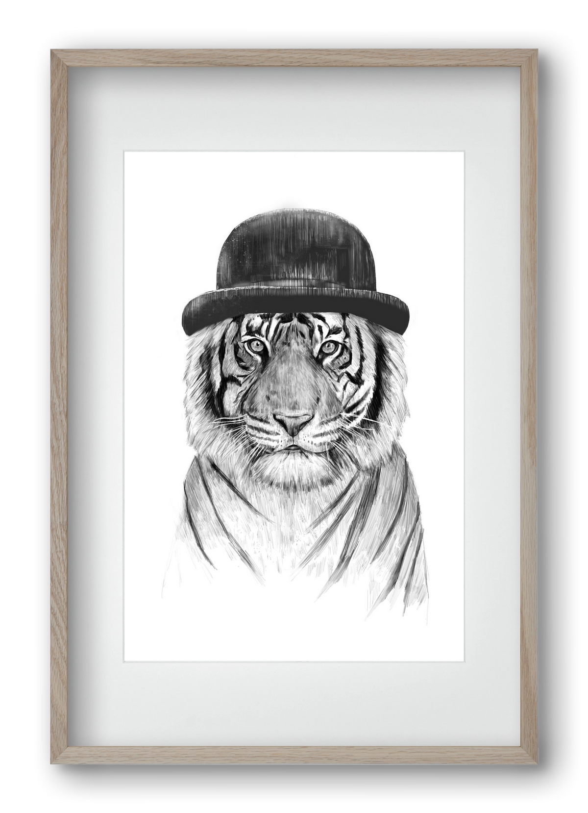 Welcome to the jungle, 40x60 cm (30x45 cm), Tölgy keret, paszpartuval