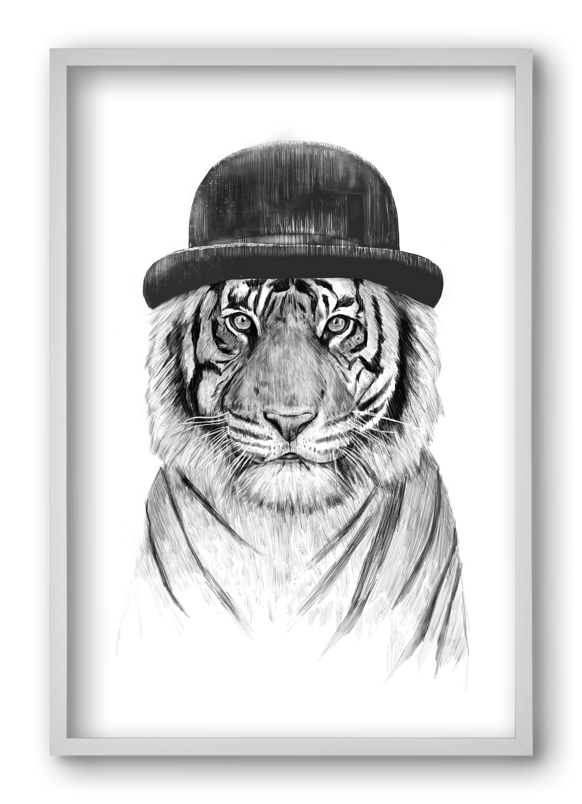 Welcome to the jungle, 40x60 cm (40x60 cm), Fehér keret