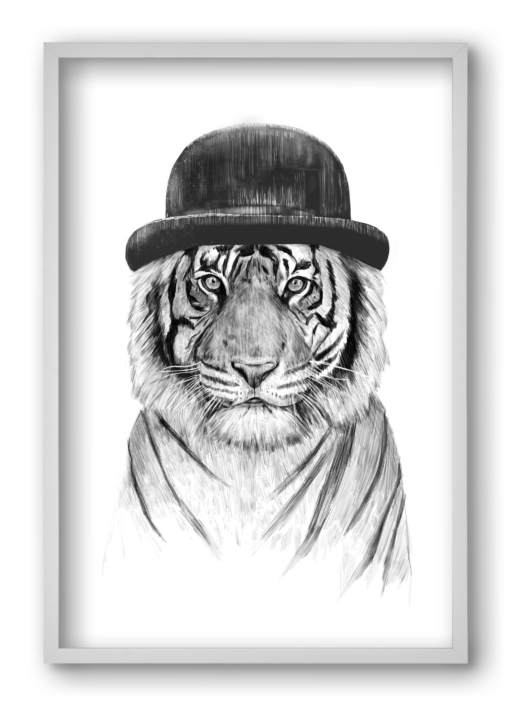 Welcome to the jungle, 40x60 cm (40x60 cm), Fehér keret