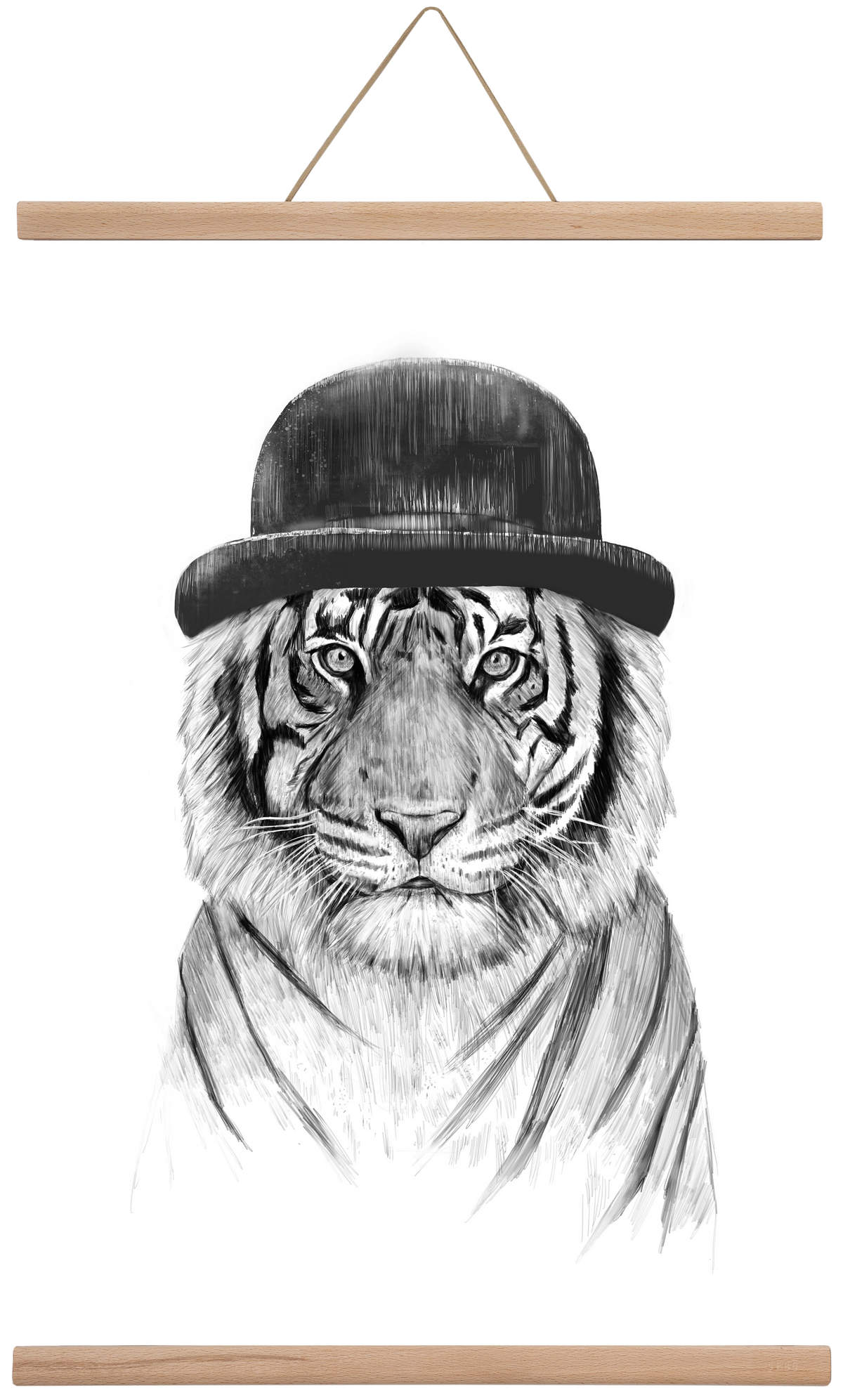 Welcome to the jungle, 40x60 cm (40x60 cm), Tölgy akasztó