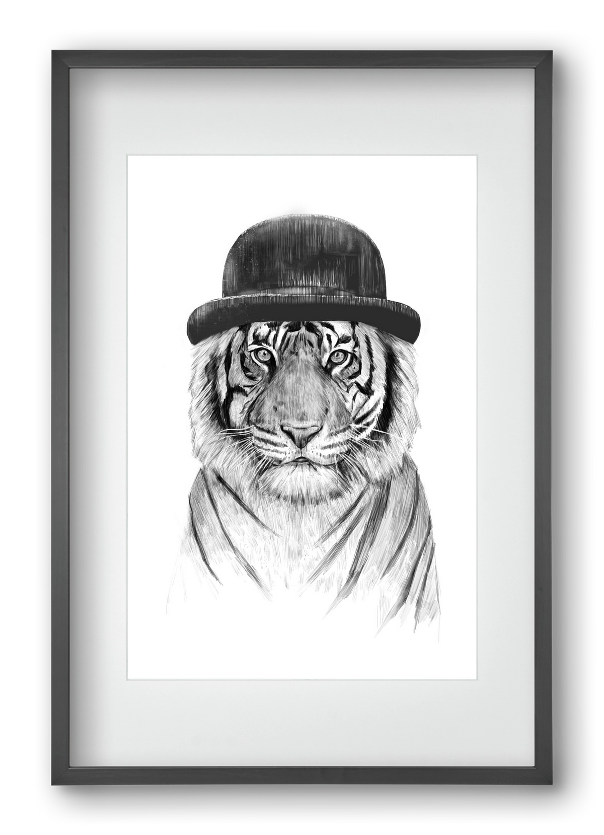 Welcome to the jungle, 40x60 cm (30x45 cm), Fekete keret, paszpartuval