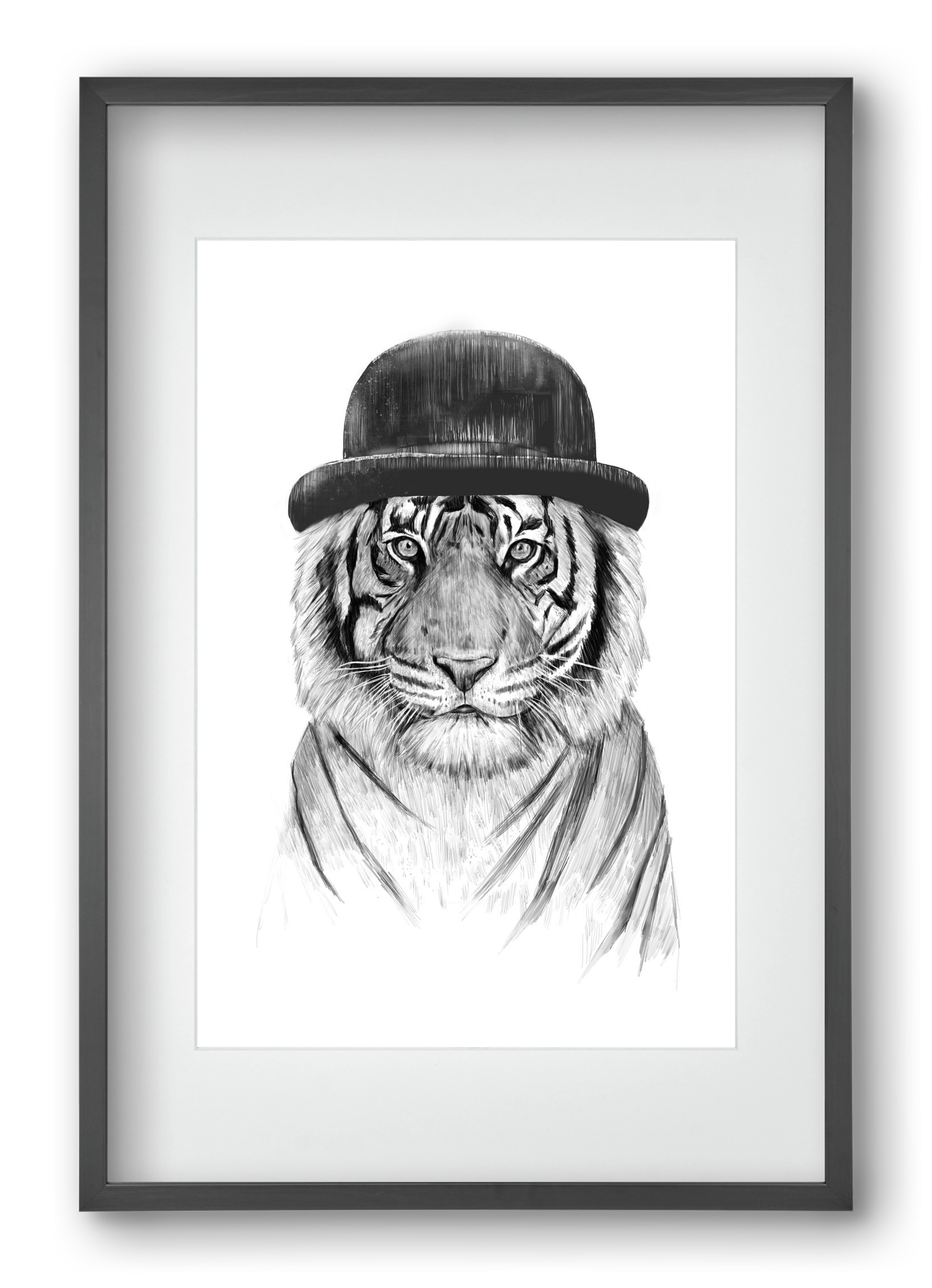 Welcome to the jungle, 40x60 cm (30x45 cm), Fekete keret, paszpartuval