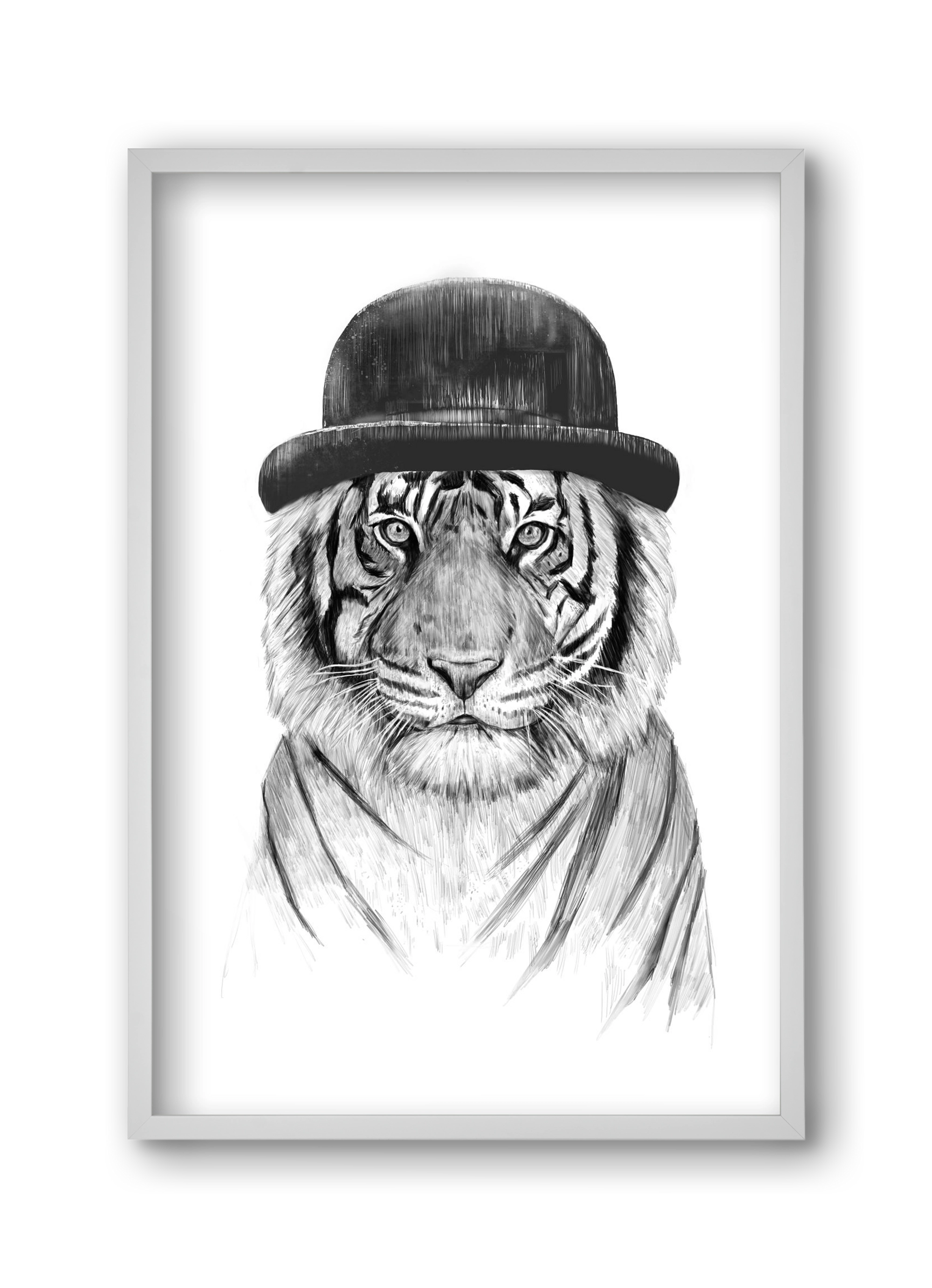 Welcome to the jungle, 30x45 cm (30x45 cm), Fehér keret