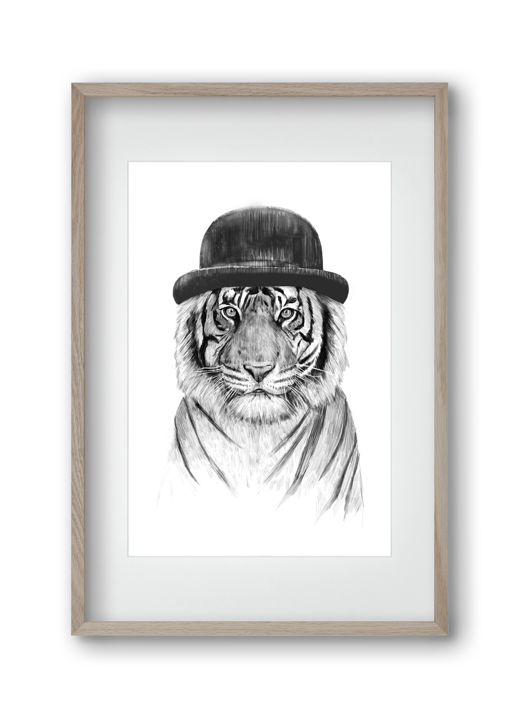 Welcome to the jungle, 30x45 cm (20x30 cm), Tölgy keret, paszpartuval