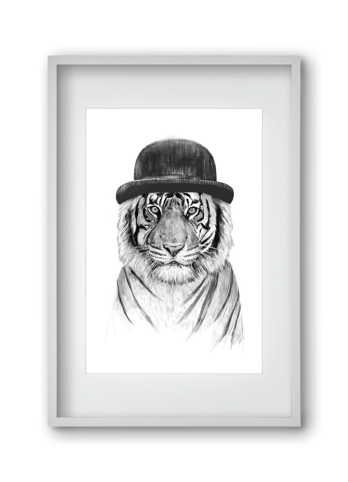 Welcome to the jungle, 30x45 cm (20x30 cm), Fehér keret, paszpartuval