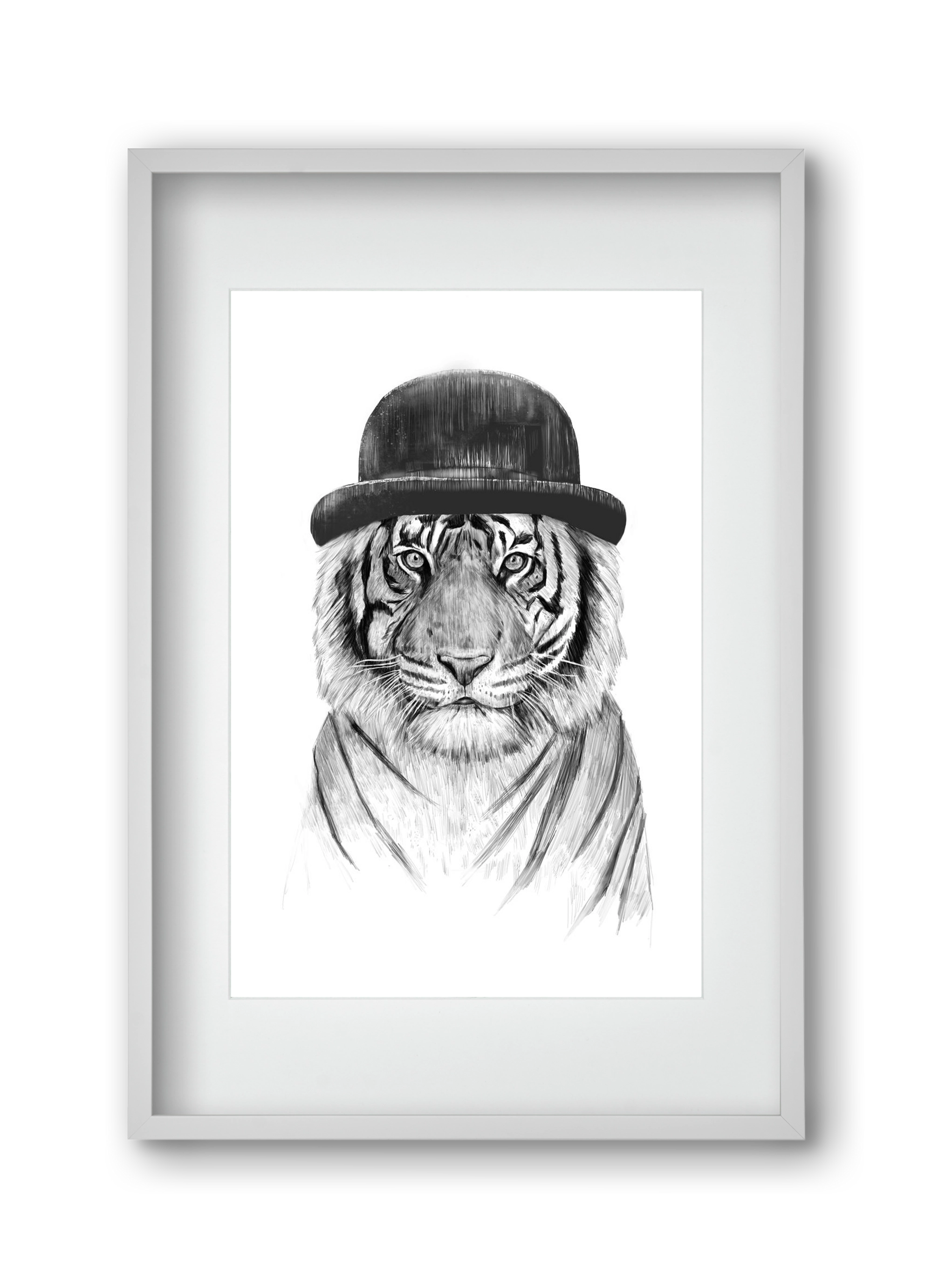 Welcome to the jungle, 30x45 cm (20x30 cm), Fehér keret, paszpartuval