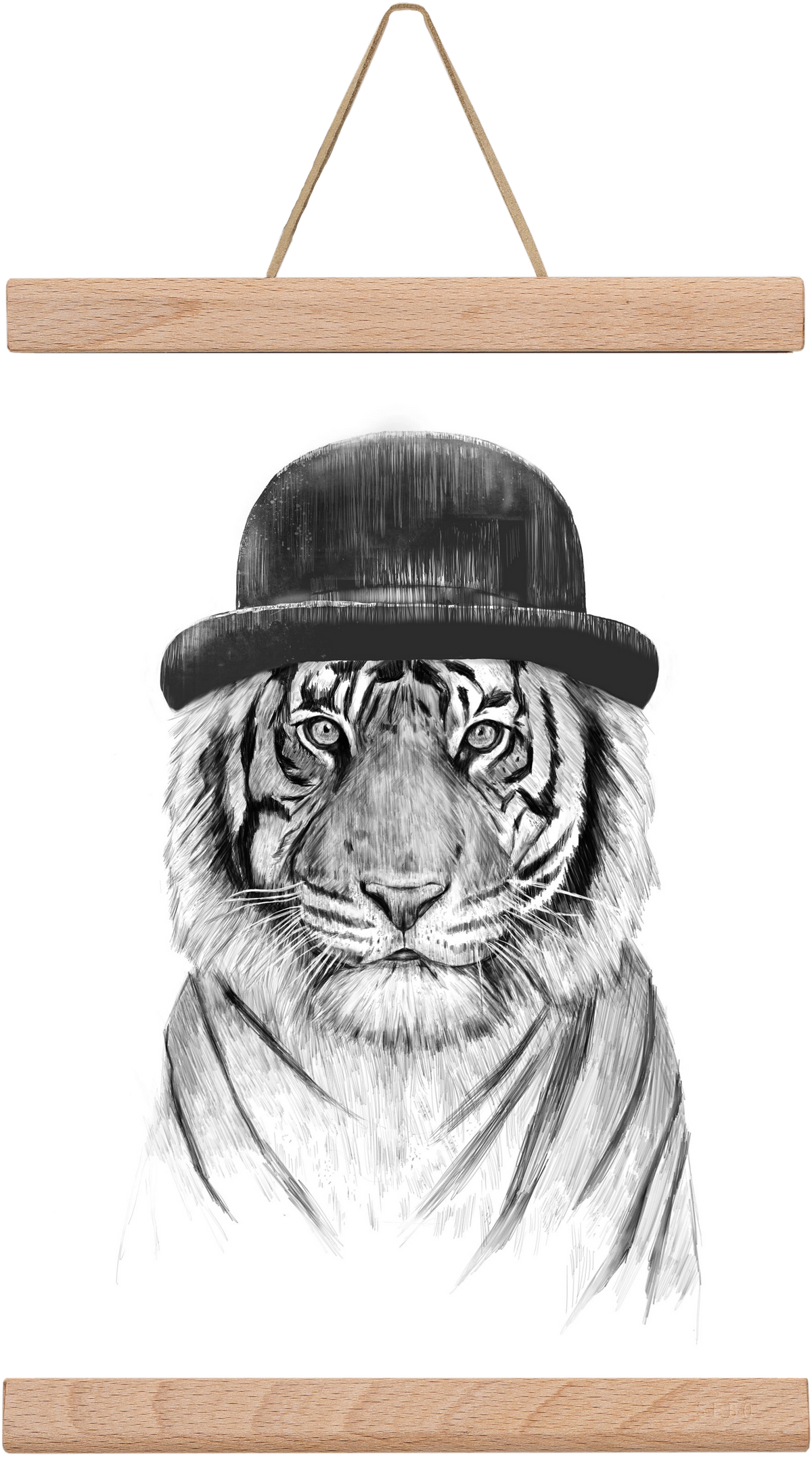 Welcome to the jungle, 20x30 cm (20x30 cm), Tölgy akasztó