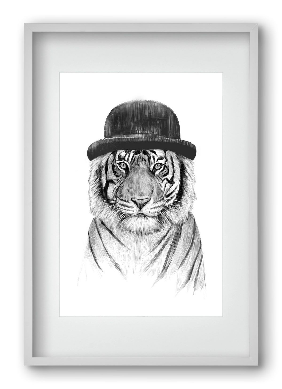 Welcome to the jungle, 40x60 cm (30x45 cm), Fehér keret, paszpartuval