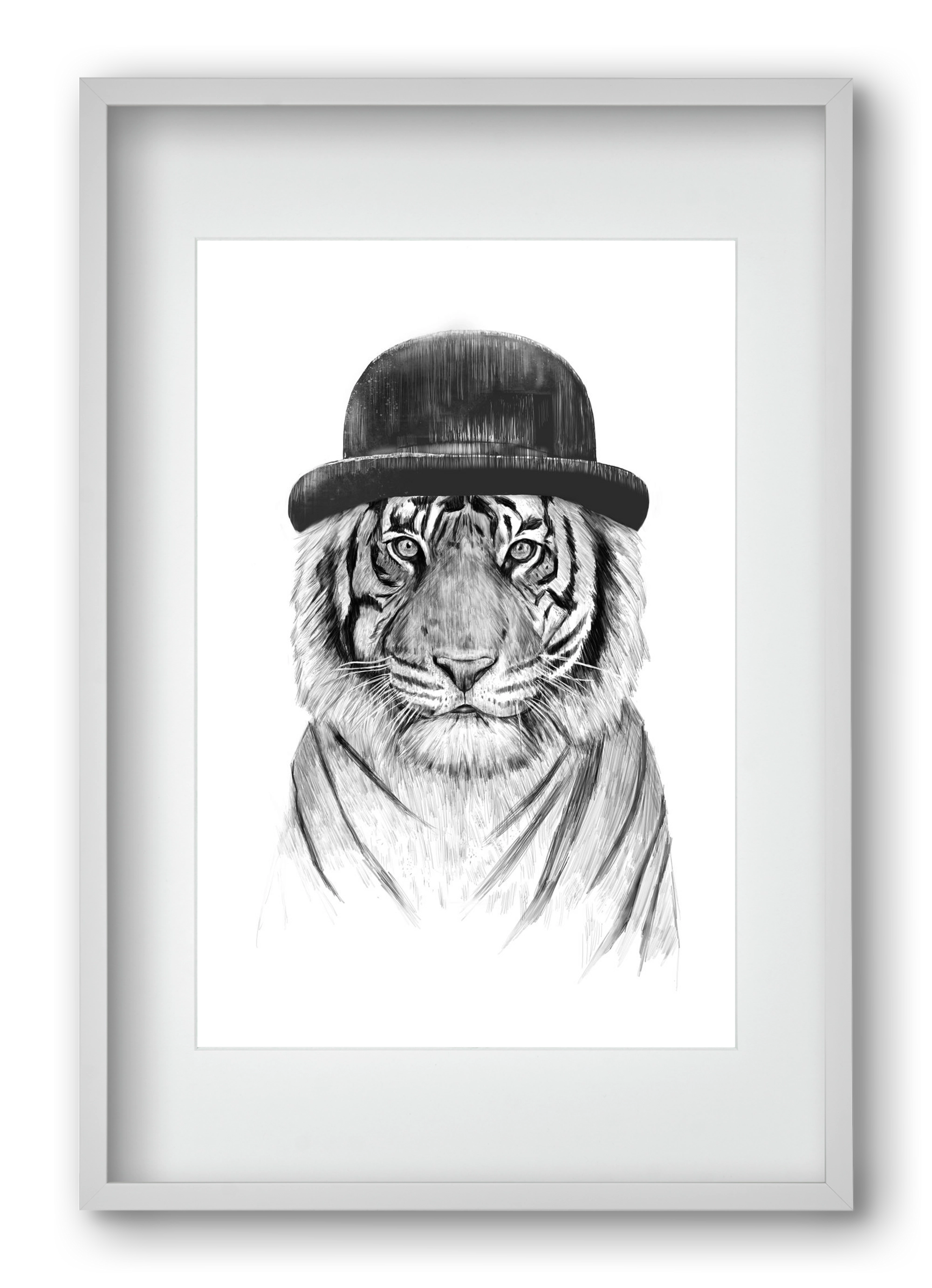 Welcome to the jungle, 40x60 cm (30x45 cm), Fehér keret, paszpartuval