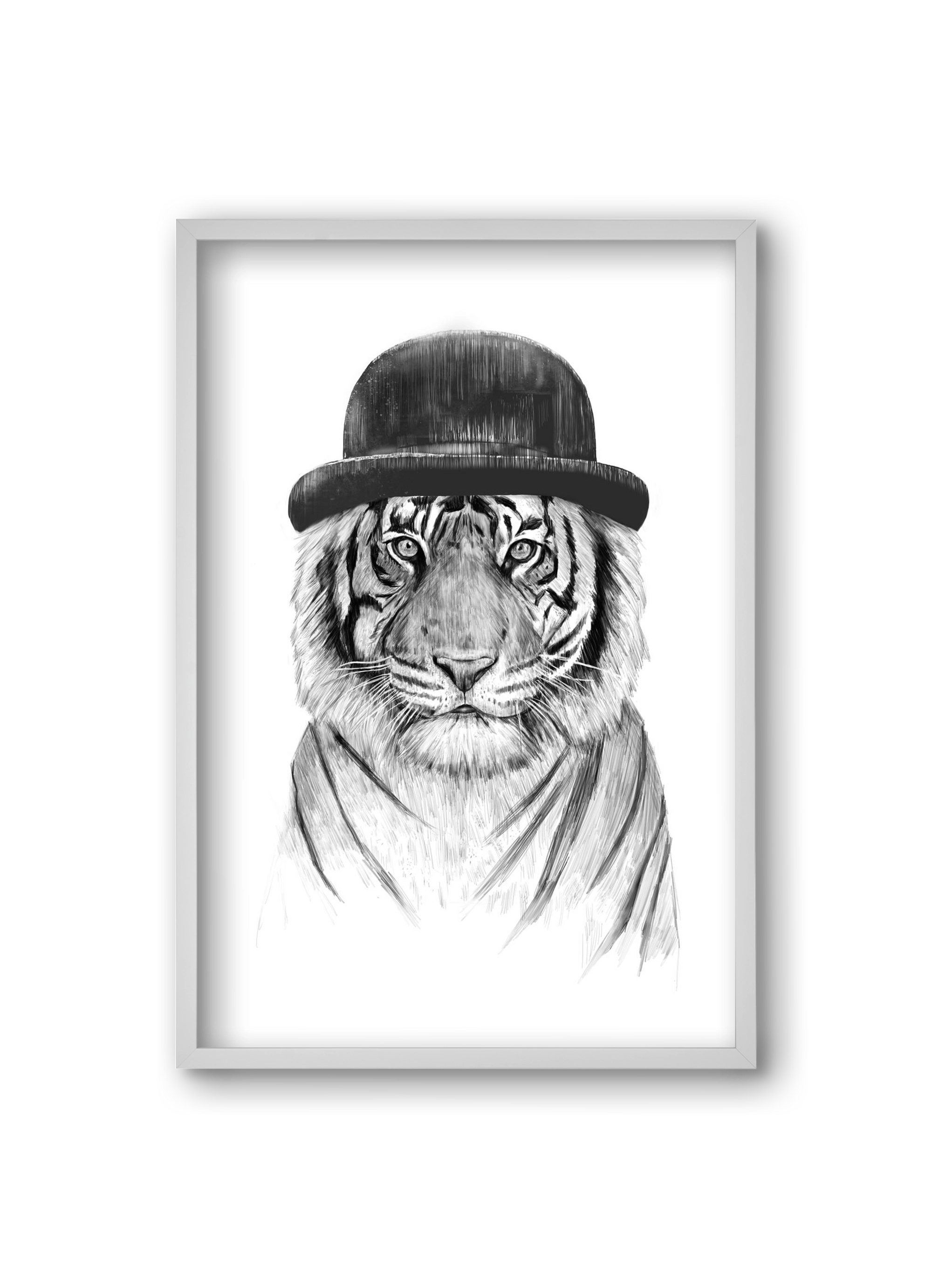 Welcome to the jungle, 20x30 cm (20x30 cm), Fehér keret