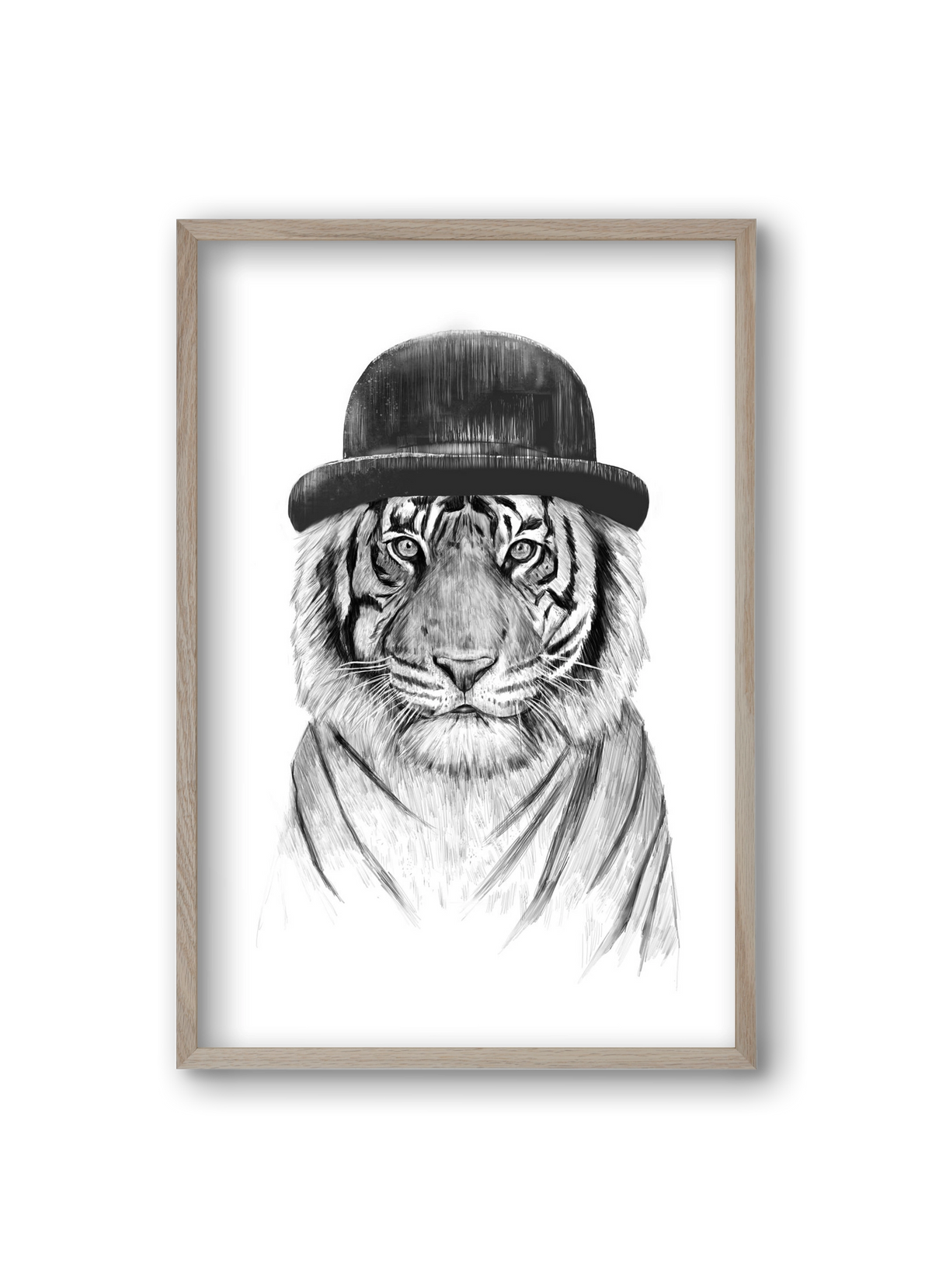 Welcome to the jungle, 20x30 cm (20x30 cm), Tölgy keret