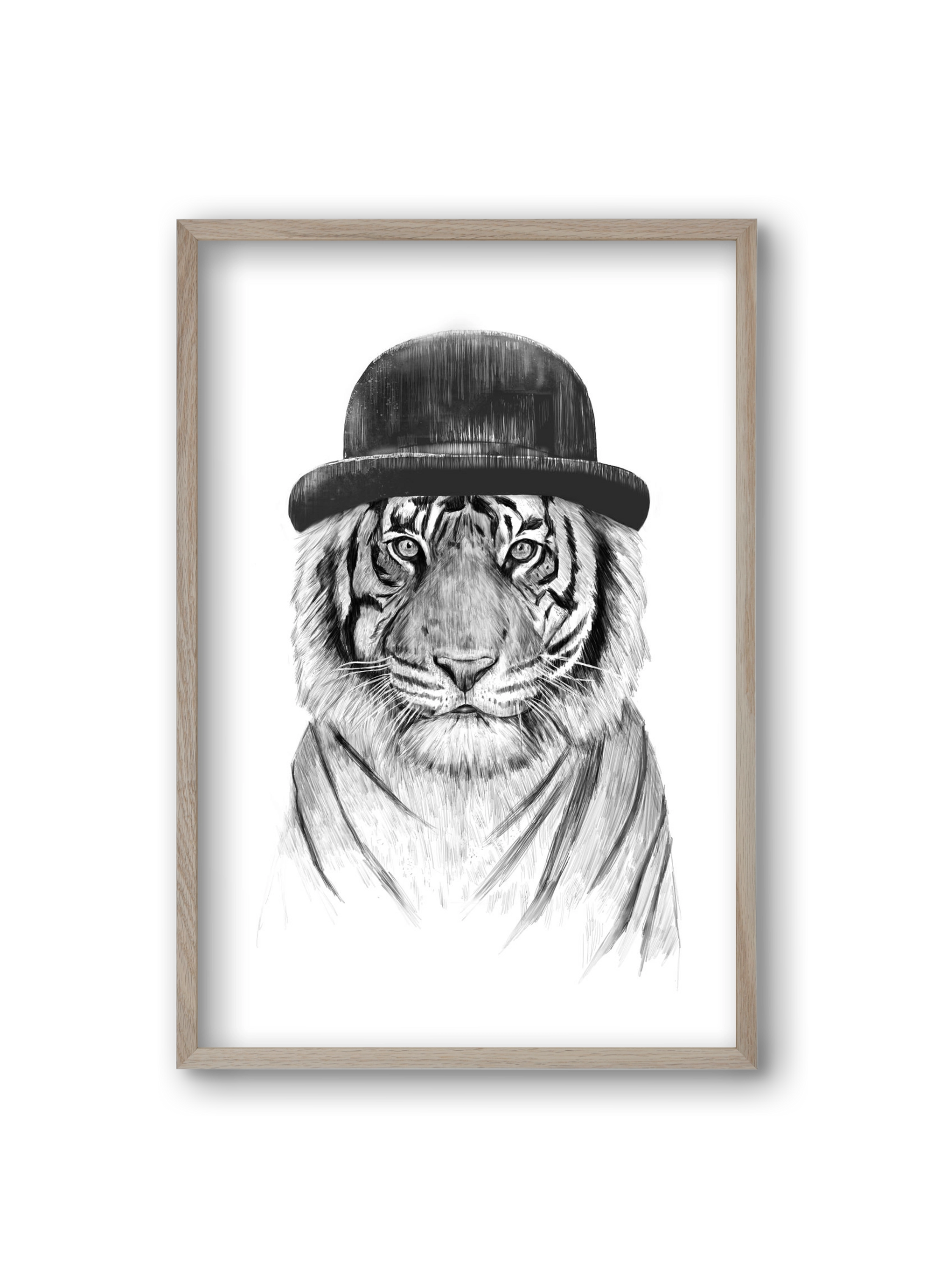 Welcome to the jungle, 20x30 cm (20x30 cm), Tölgy keret