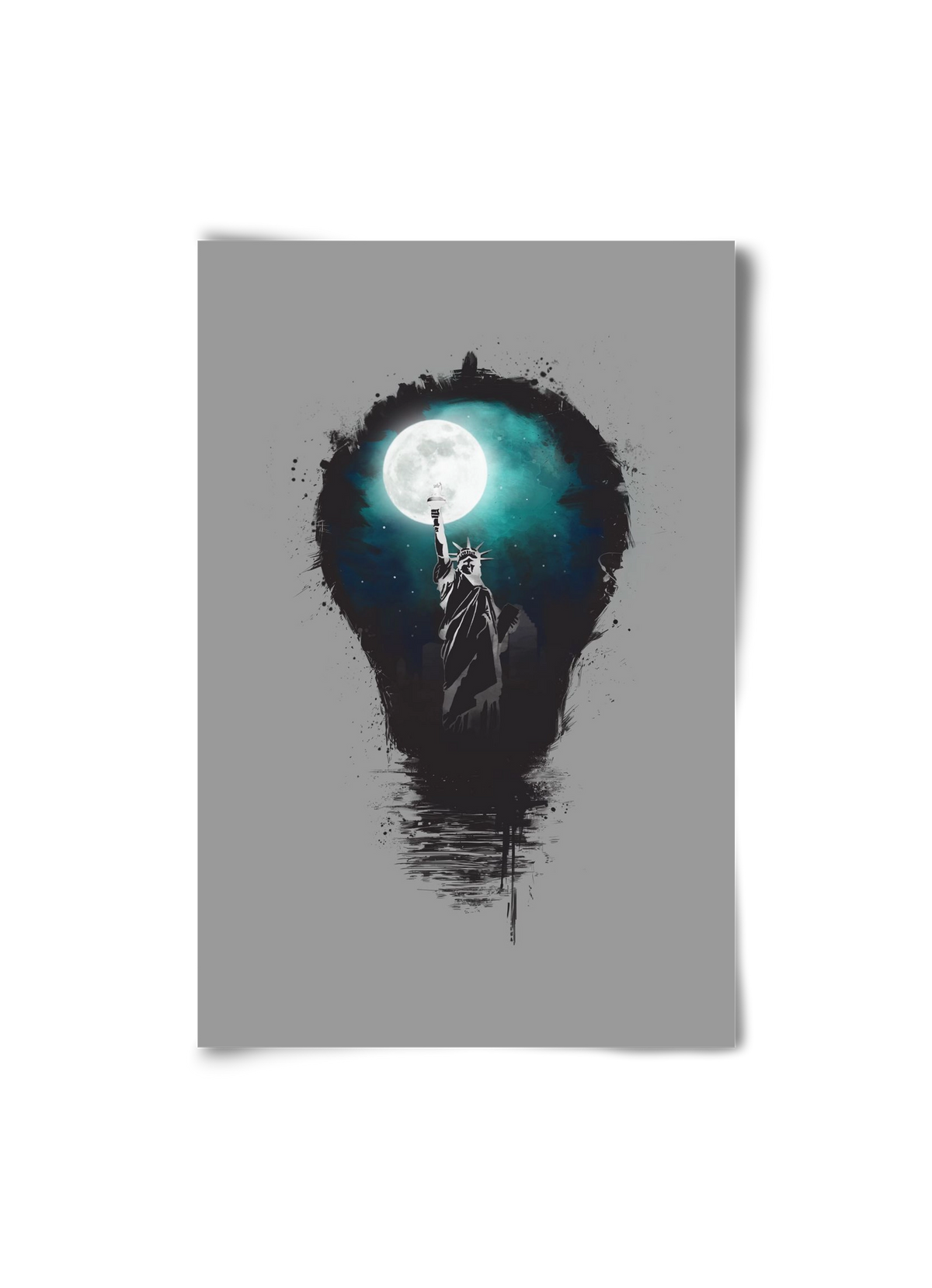 Big city lights, 20x30 cm, Keret nélkül