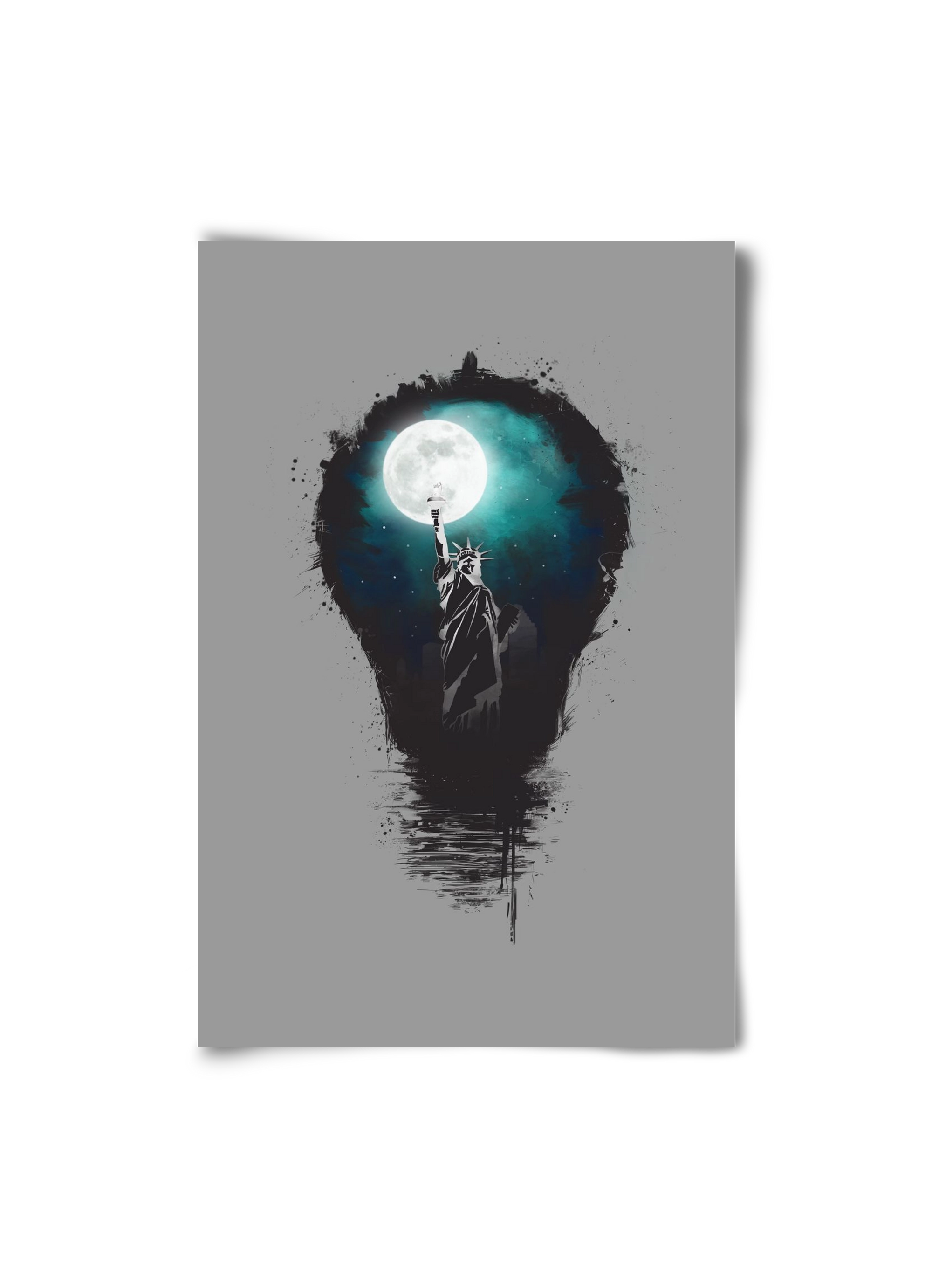 Big city lights, 20x30 cm, Keret nélkül