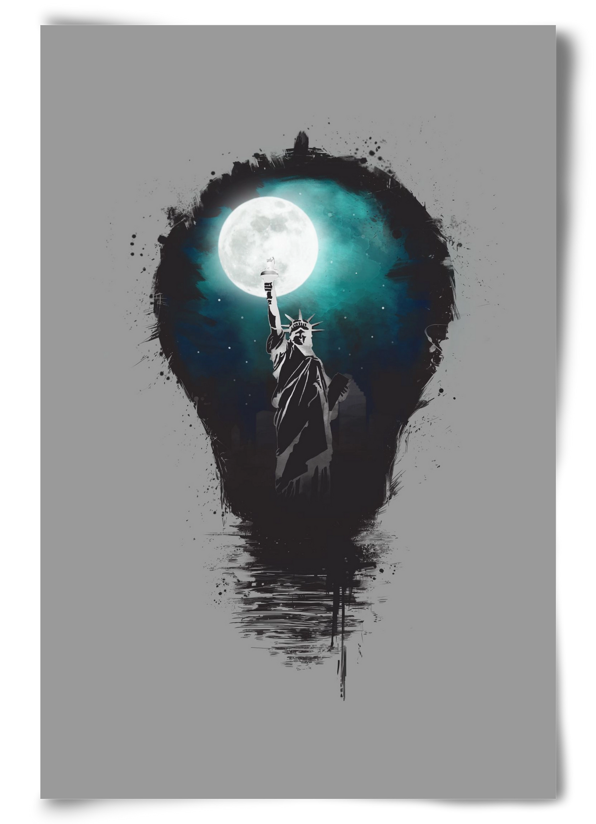 Big city lights, 60x90 cm, Keret nélkül