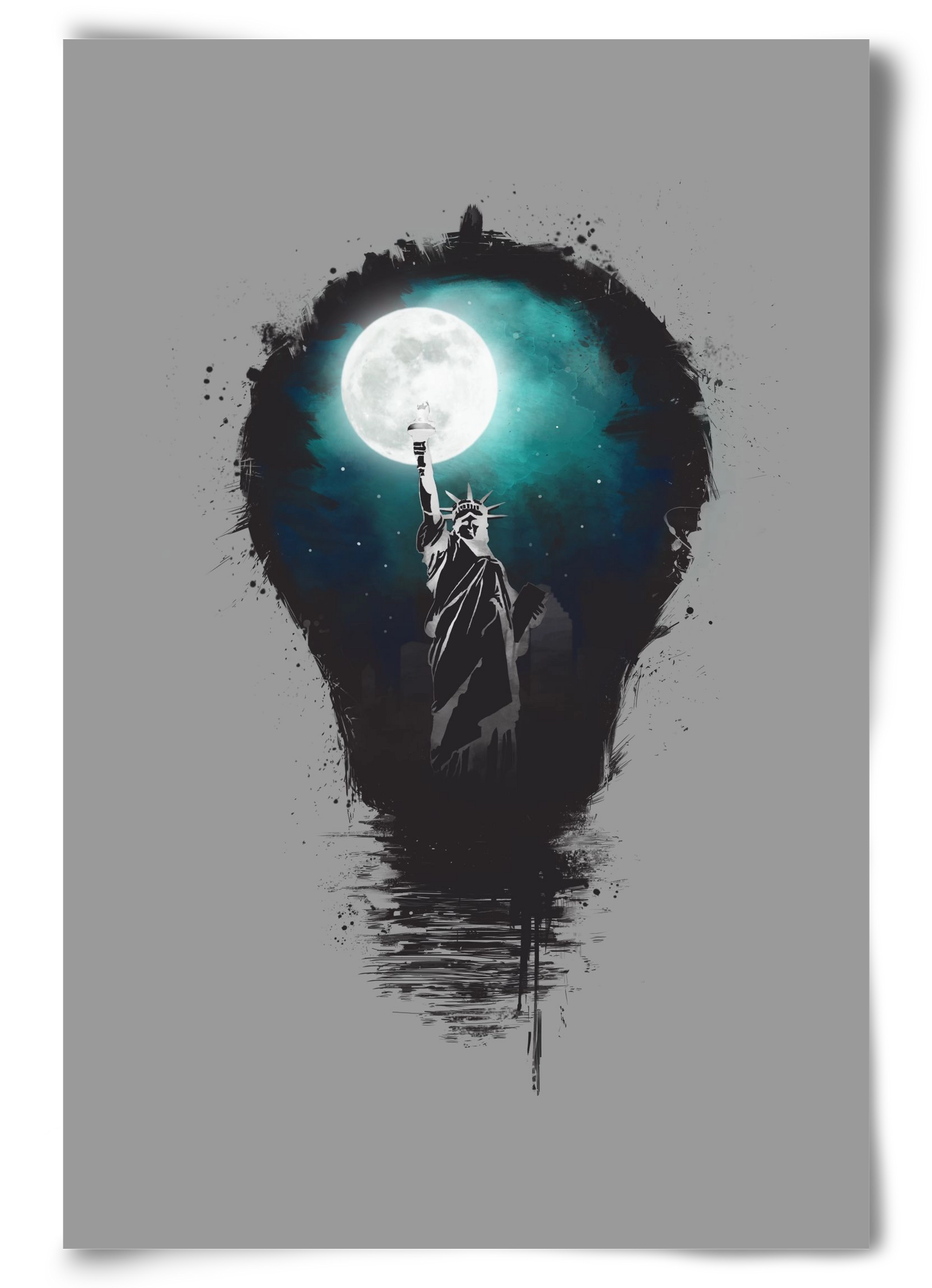 Big city lights, 60x90 cm, Keret nélkül