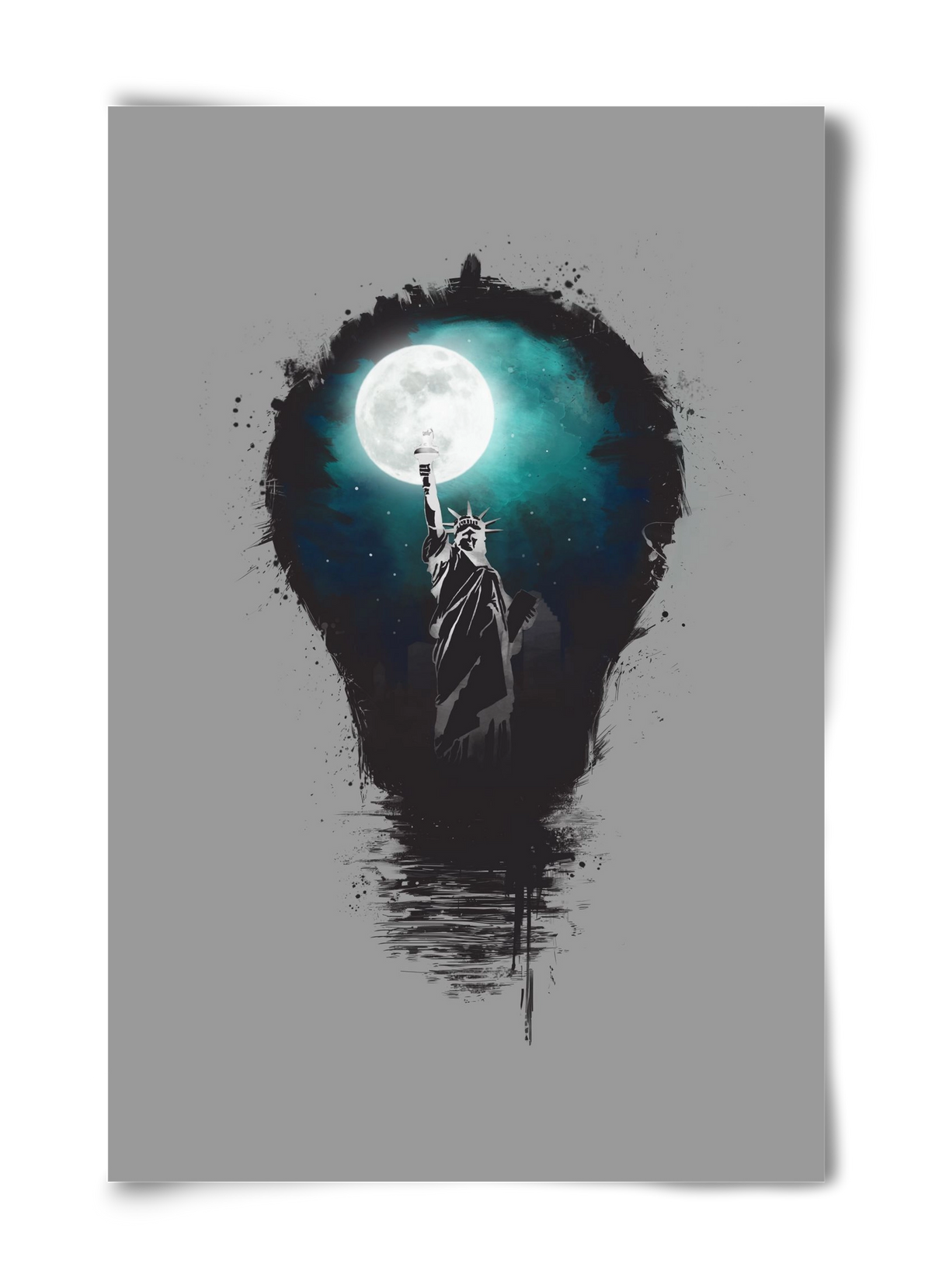 Big city lights, 40x60 cm, Keret nélkül