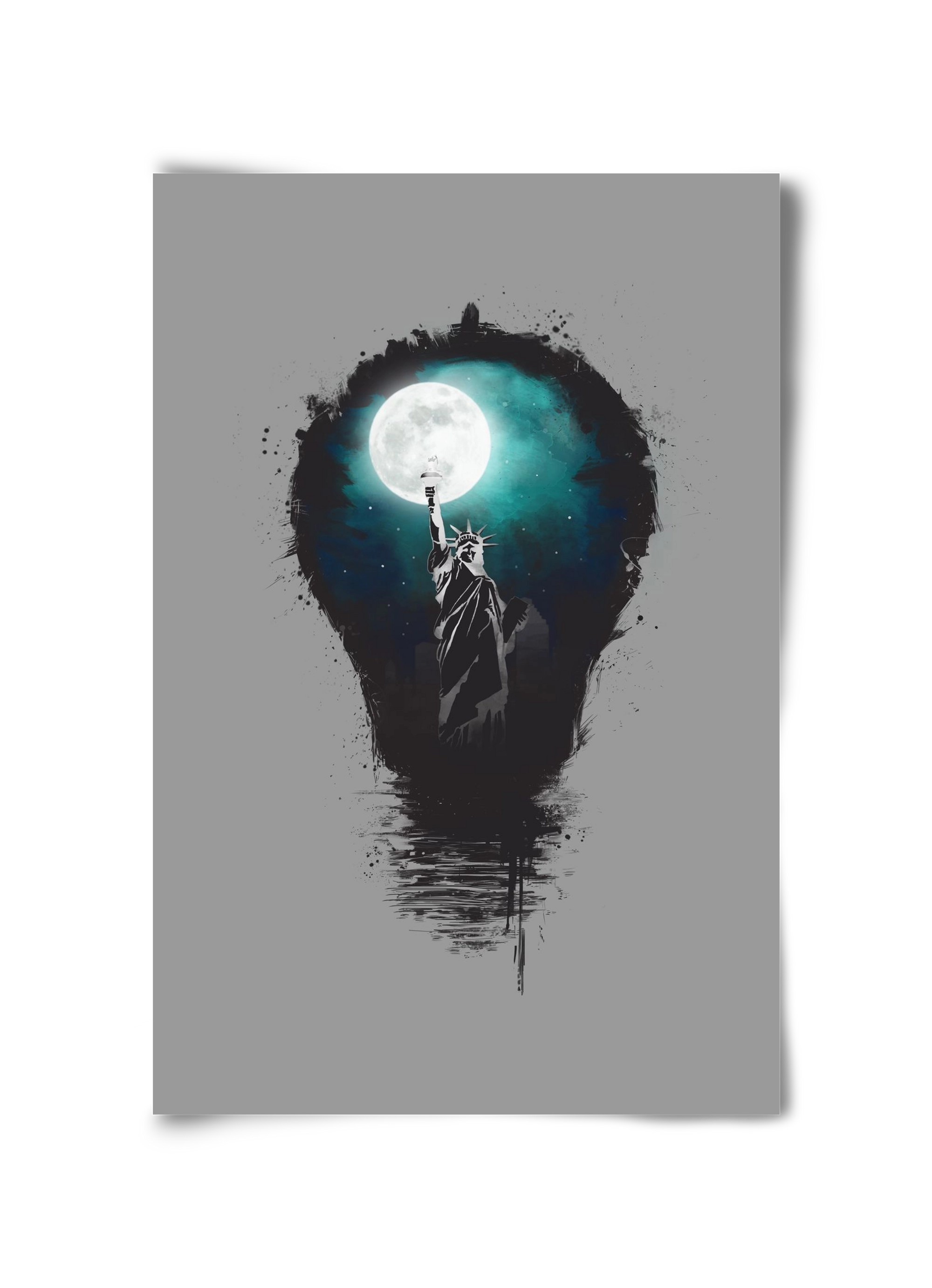 Big city lights, 30x45 cm, Keret nélkül