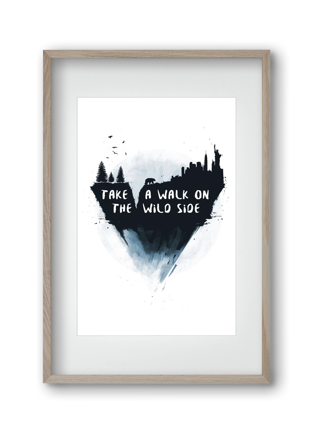 Walk on the wild side, 30x45 cm (20x30 cm), Tölgy keret, paszpartuval