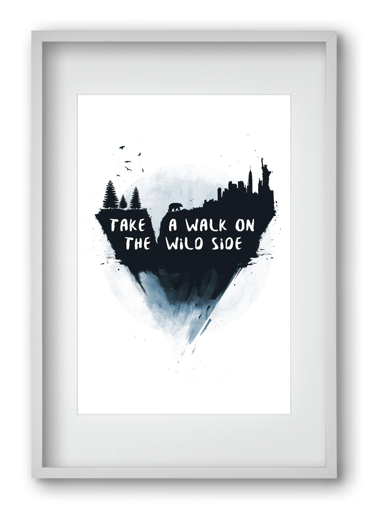 Walk on the wild side, 40x60 cm (30x45 cm), Fehér keret, paszpartuval
