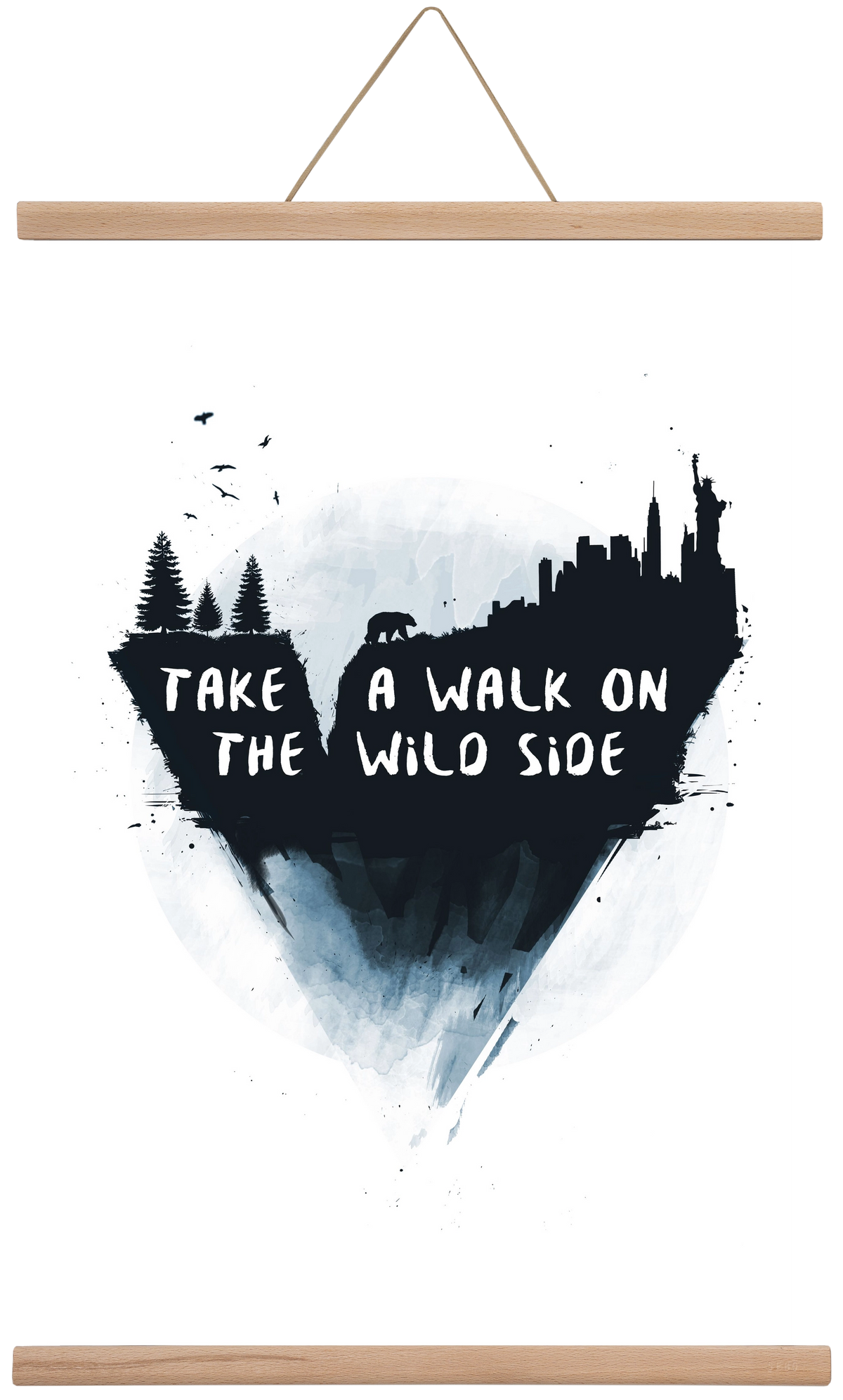 Walk on the wild side, 40x60 cm (40x60 cm), Tölgy akasztó