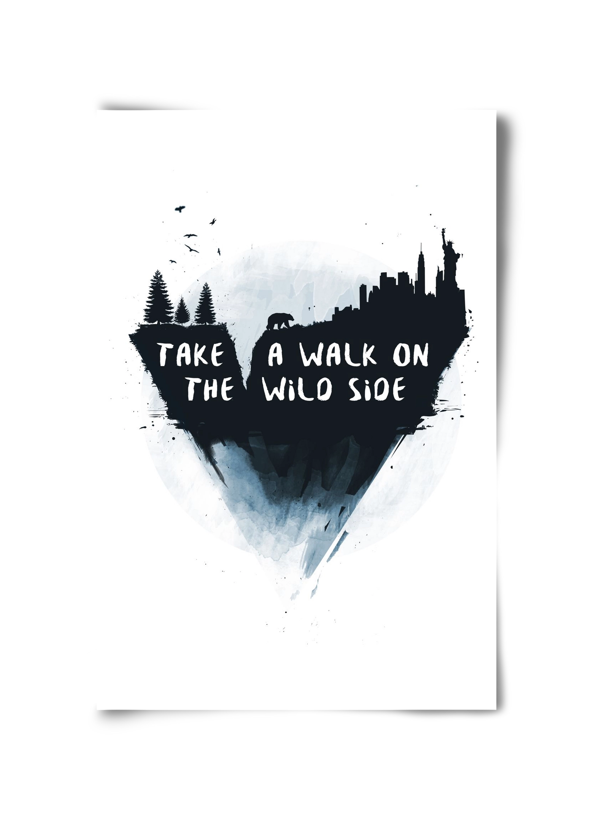 Walk on the wild side, 30x45 cm, Keret nélkül