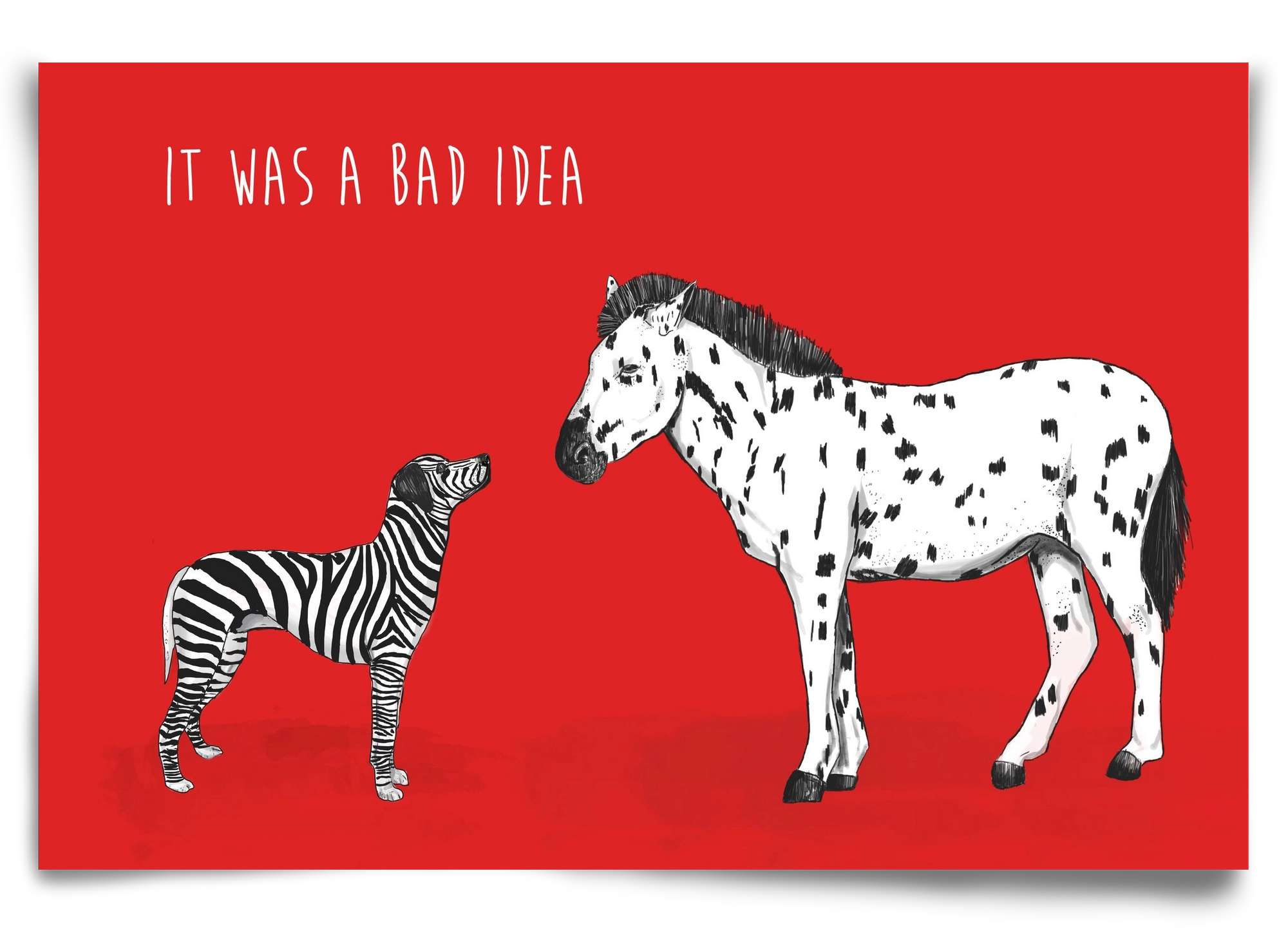 Bad idea, 90x60 cm, Keret nélkül