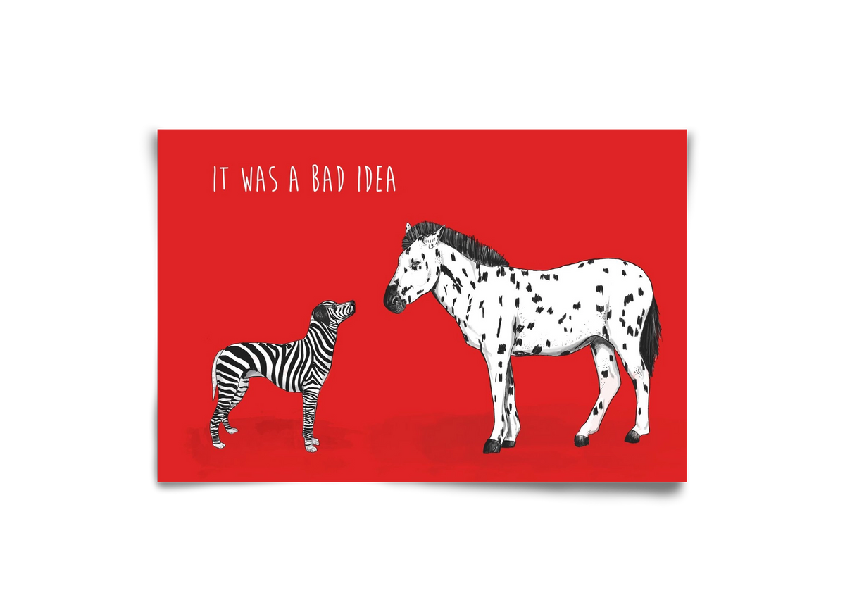 Bad idea, 30x20 cm, Keret nélkül