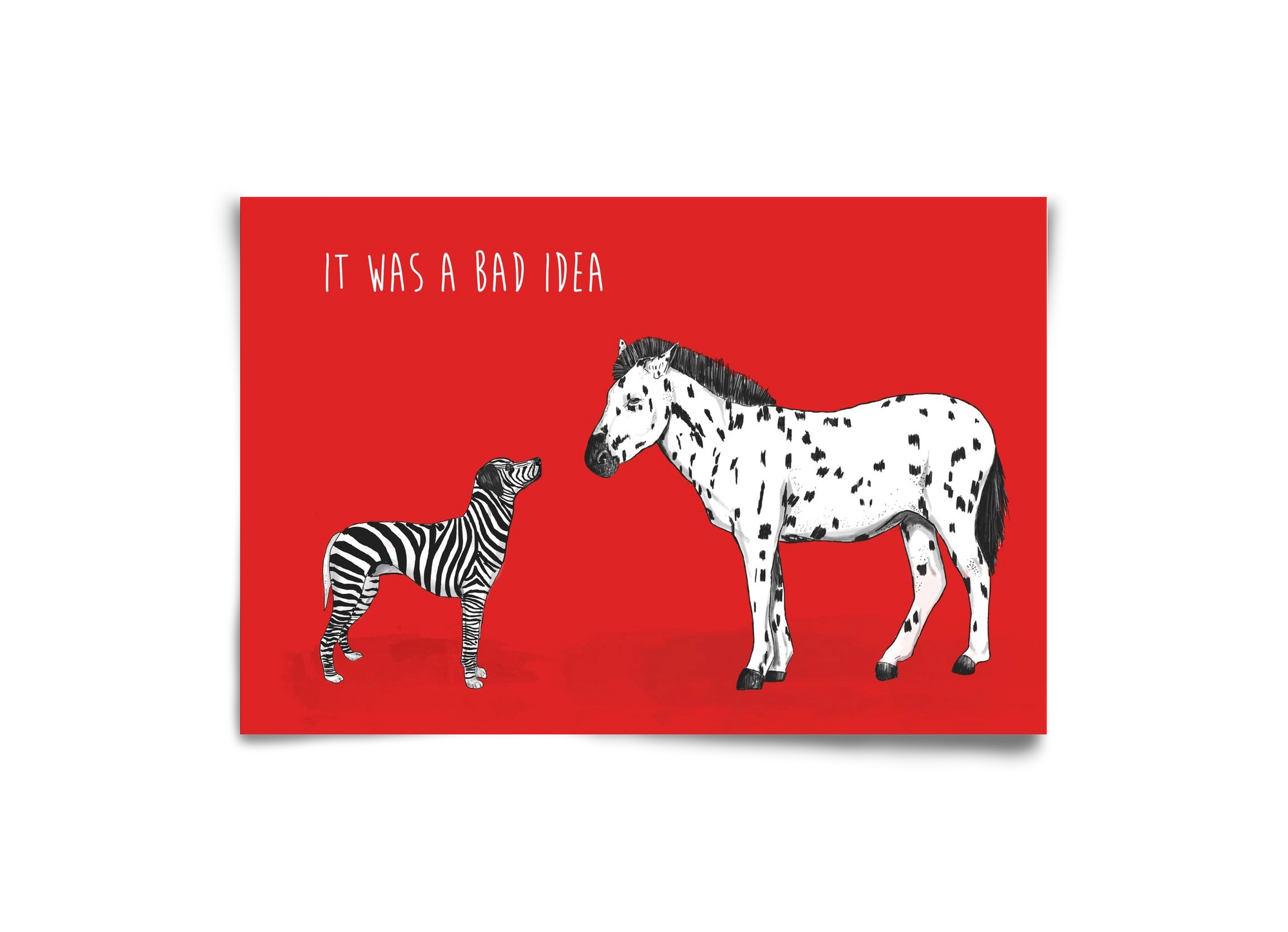 Bad idea, 30x20 cm, Keret nélkül