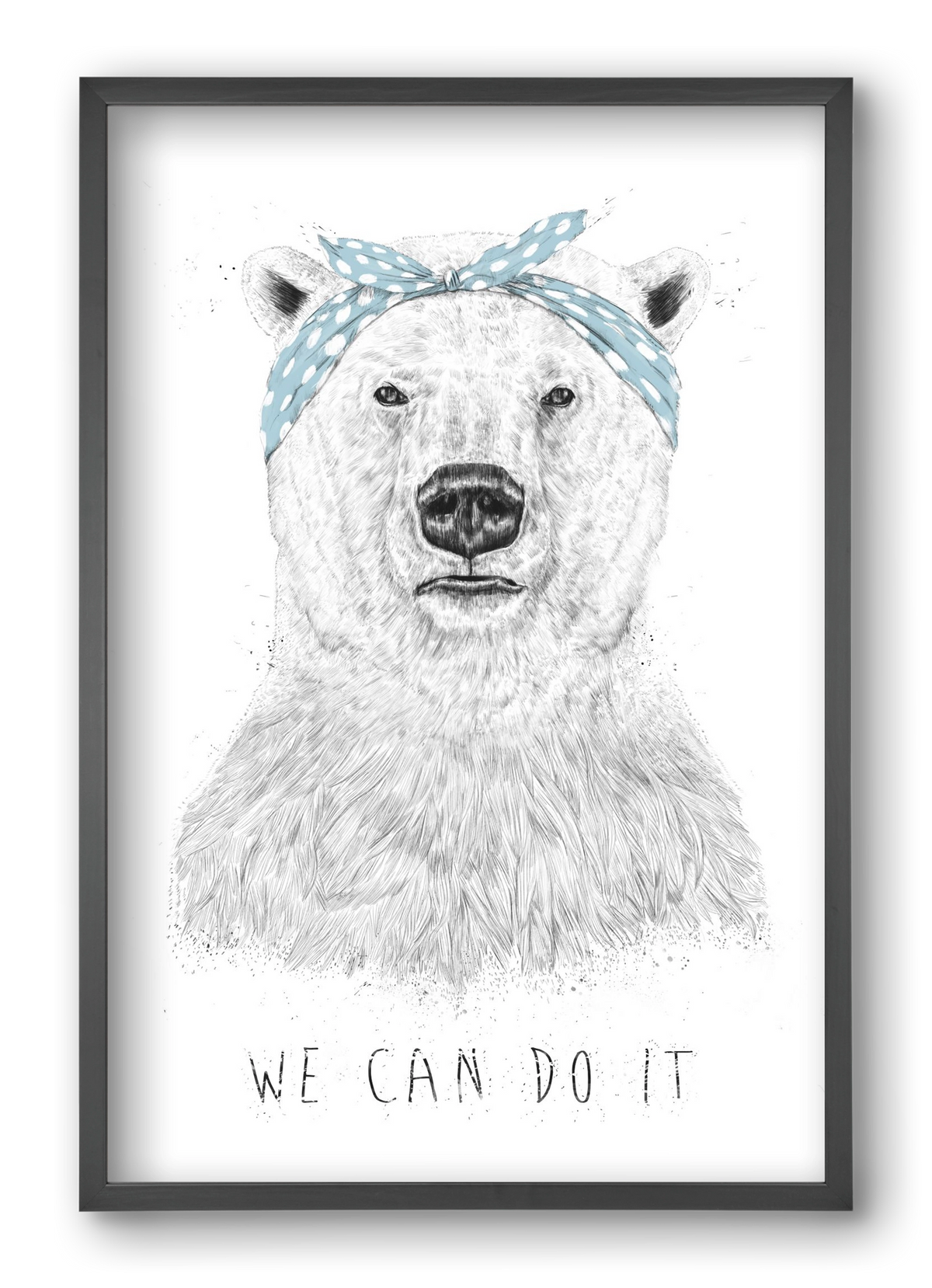 We can do it, 40x60 cm (40x60 cm), Fekete keret