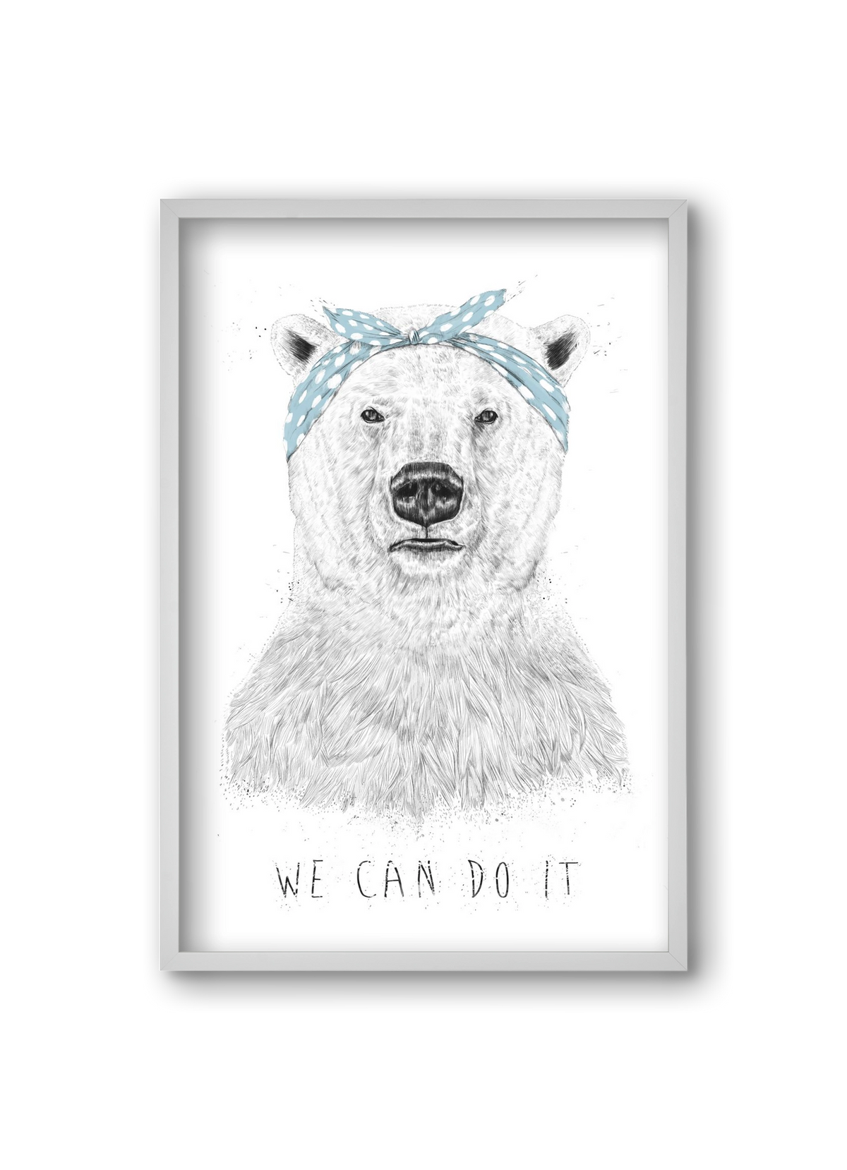 We can do it, 20x30 cm (20x30 cm), Fehér keret