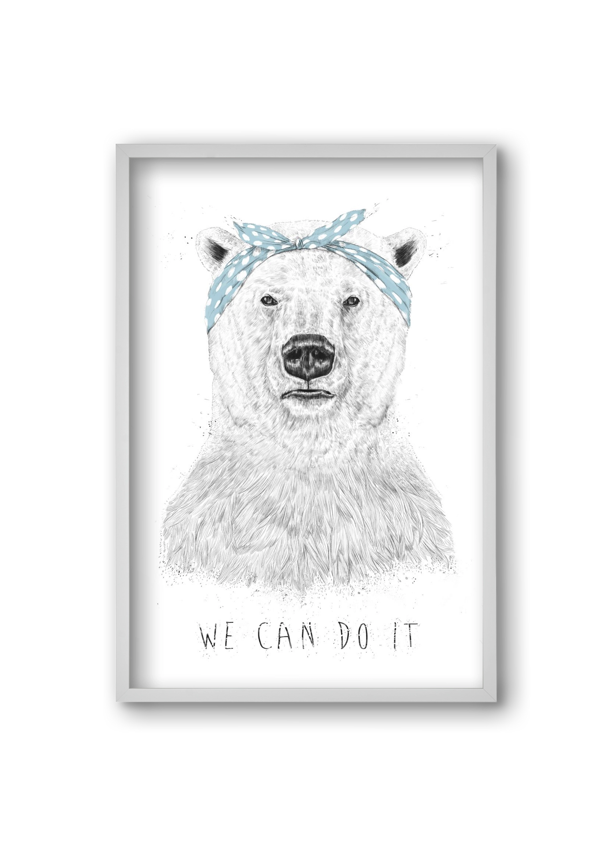 We can do it, 20x30 cm (20x30 cm), Fehér keret