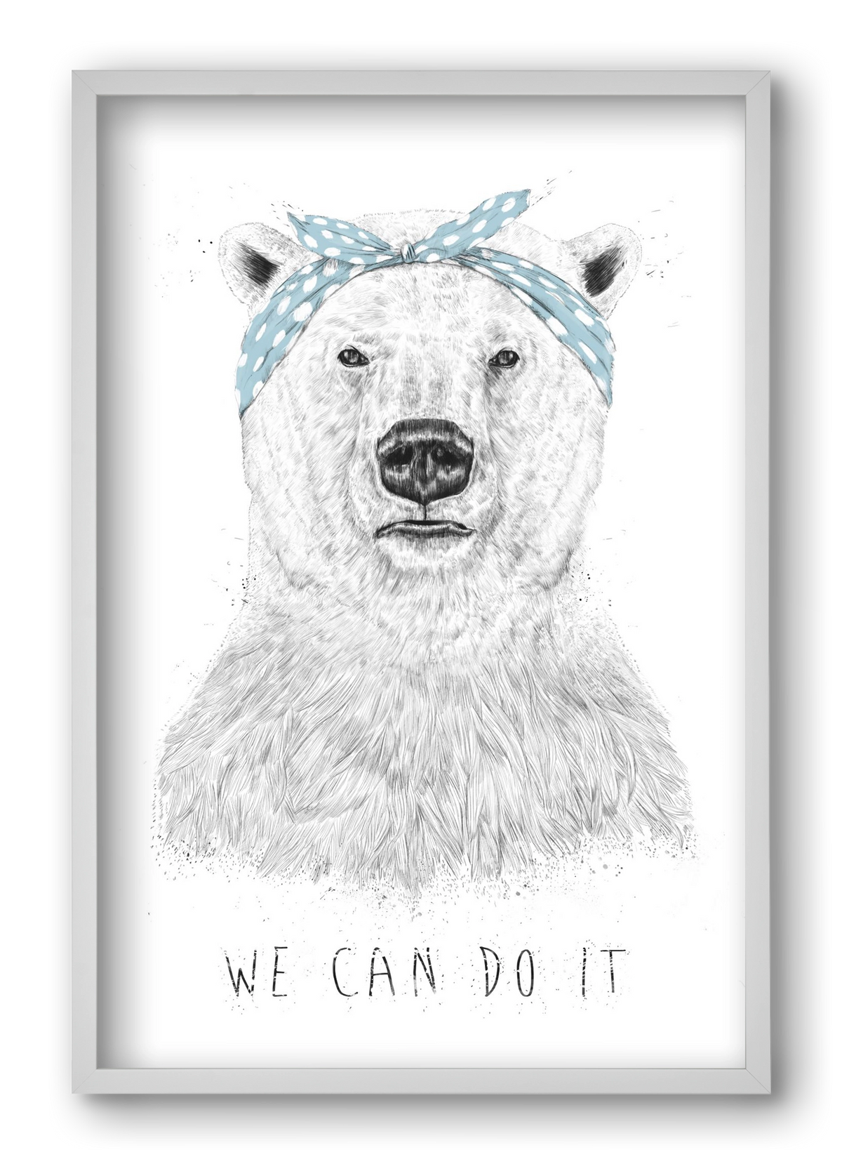 We can do it, 40x60 cm (40x60 cm), Fehér keret
