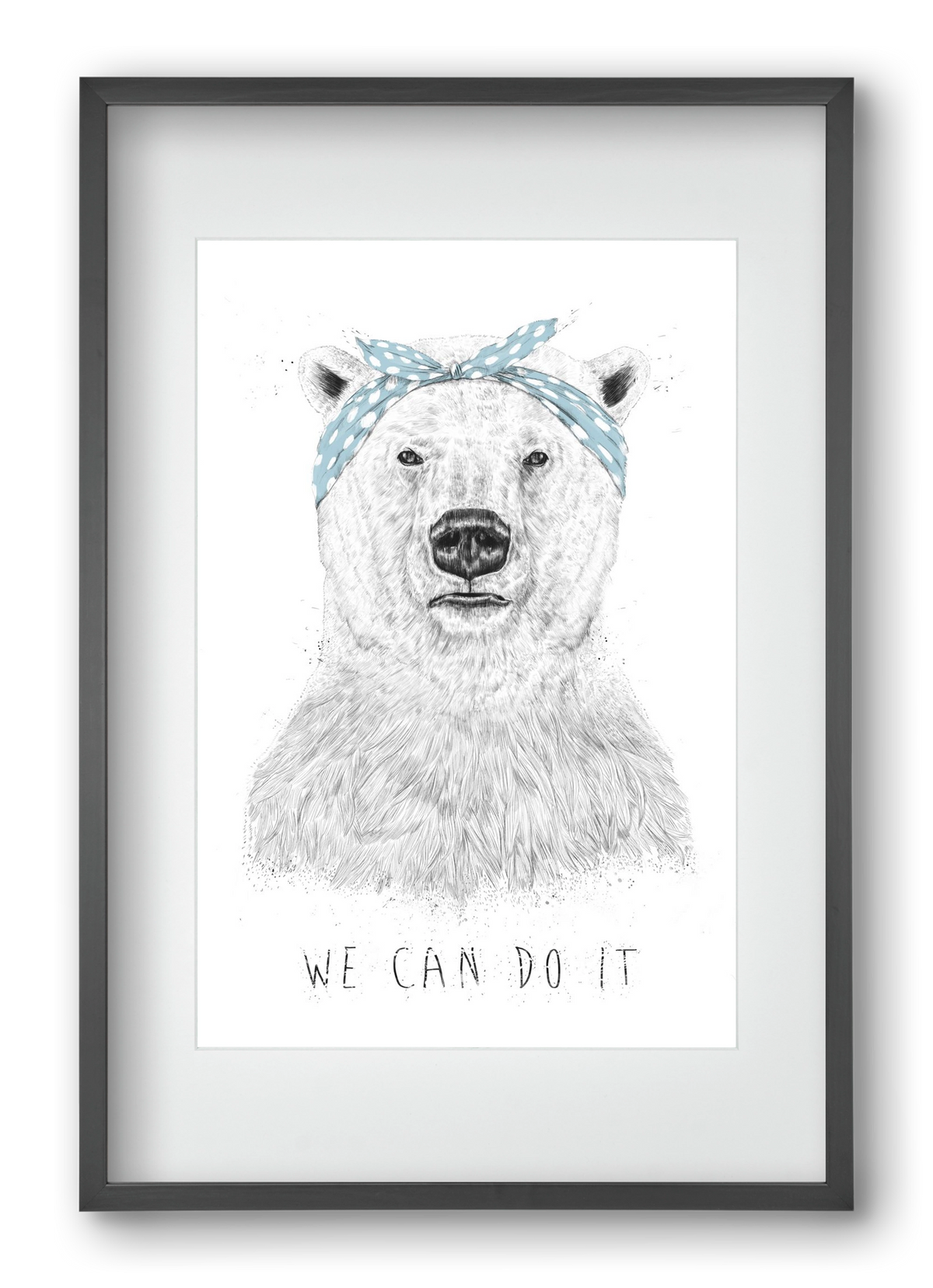 We can do it, 40x60 cm (30x45 cm), Fekete keret, paszpartuval