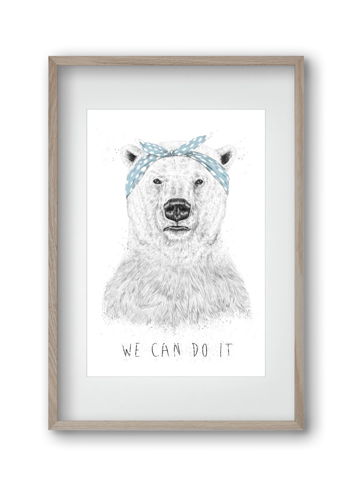 We can do it, 30x45 cm (20x30 cm), Tölgy keret, paszpartuval