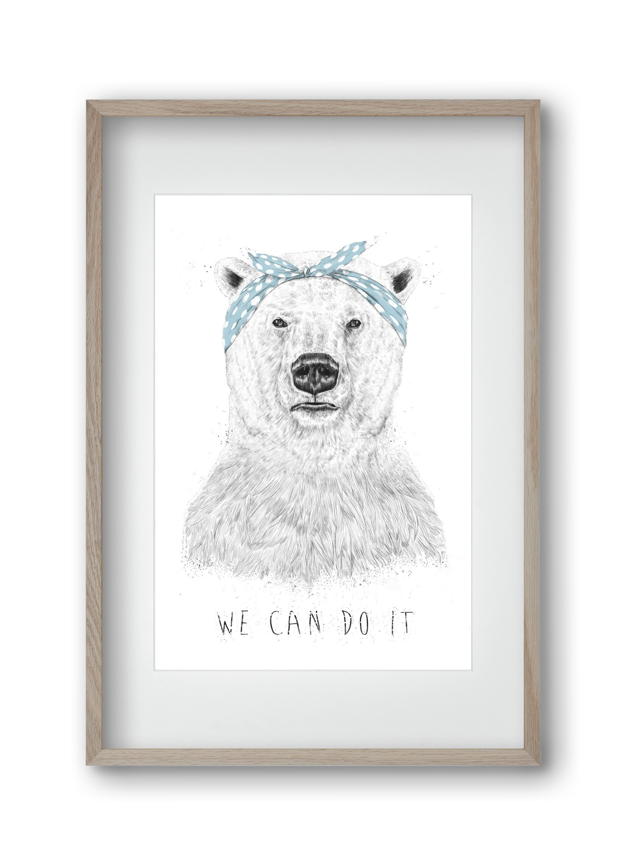 We can do it, 30x45 cm (20x30 cm), Tölgy keret, paszpartuval
