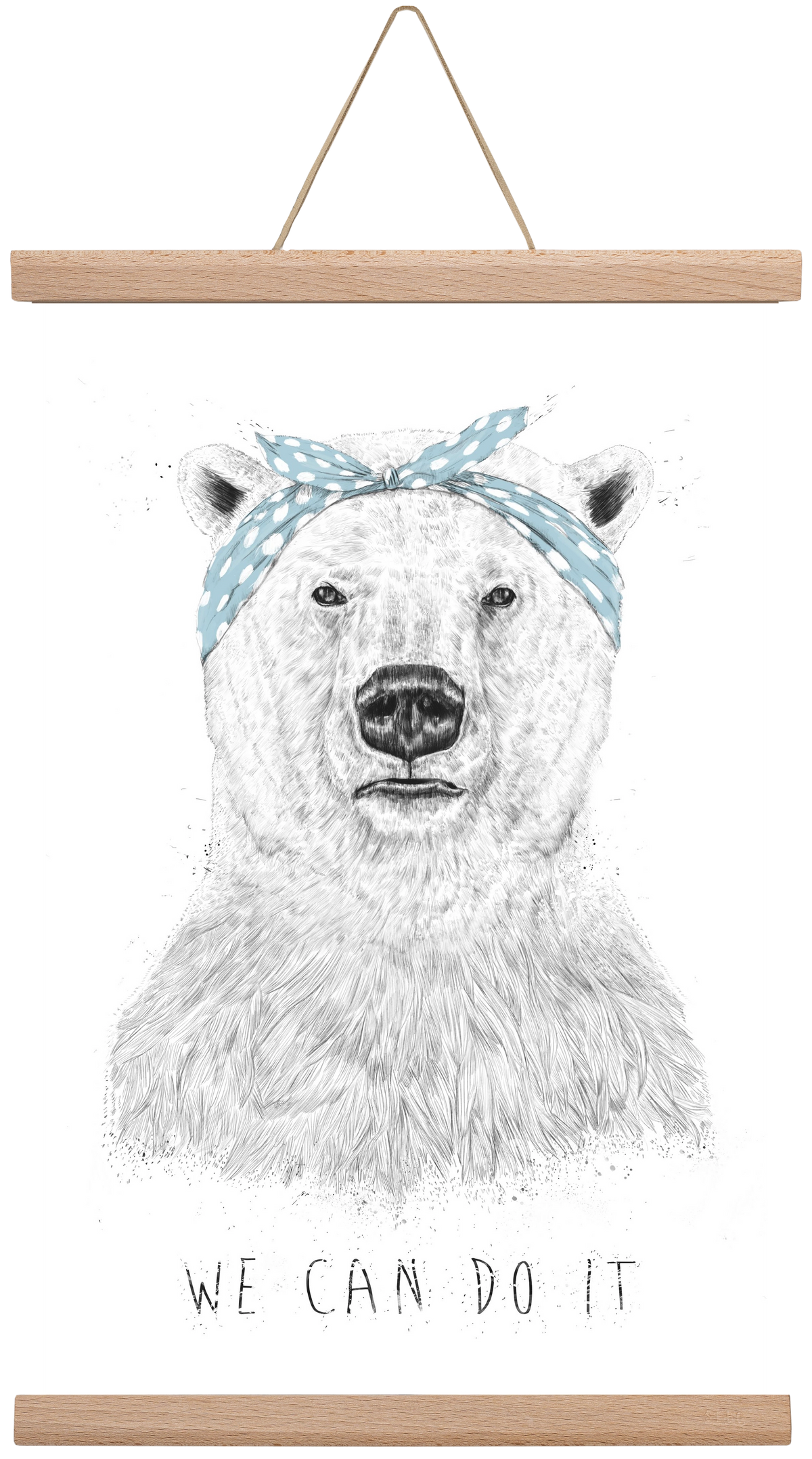 We can do it, 30x45 cm (30x45 cm), Tölgy akasztó
