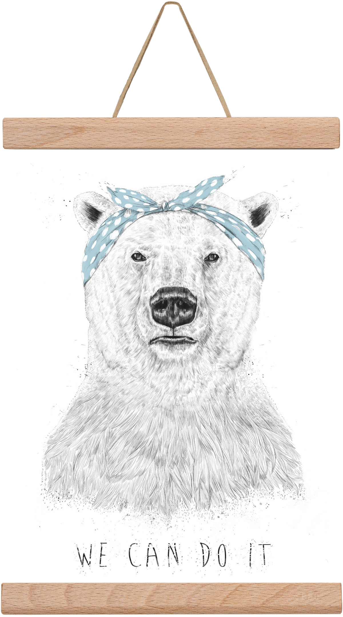 We can do it, 20x30 cm (20x30 cm), Tölgy akasztó