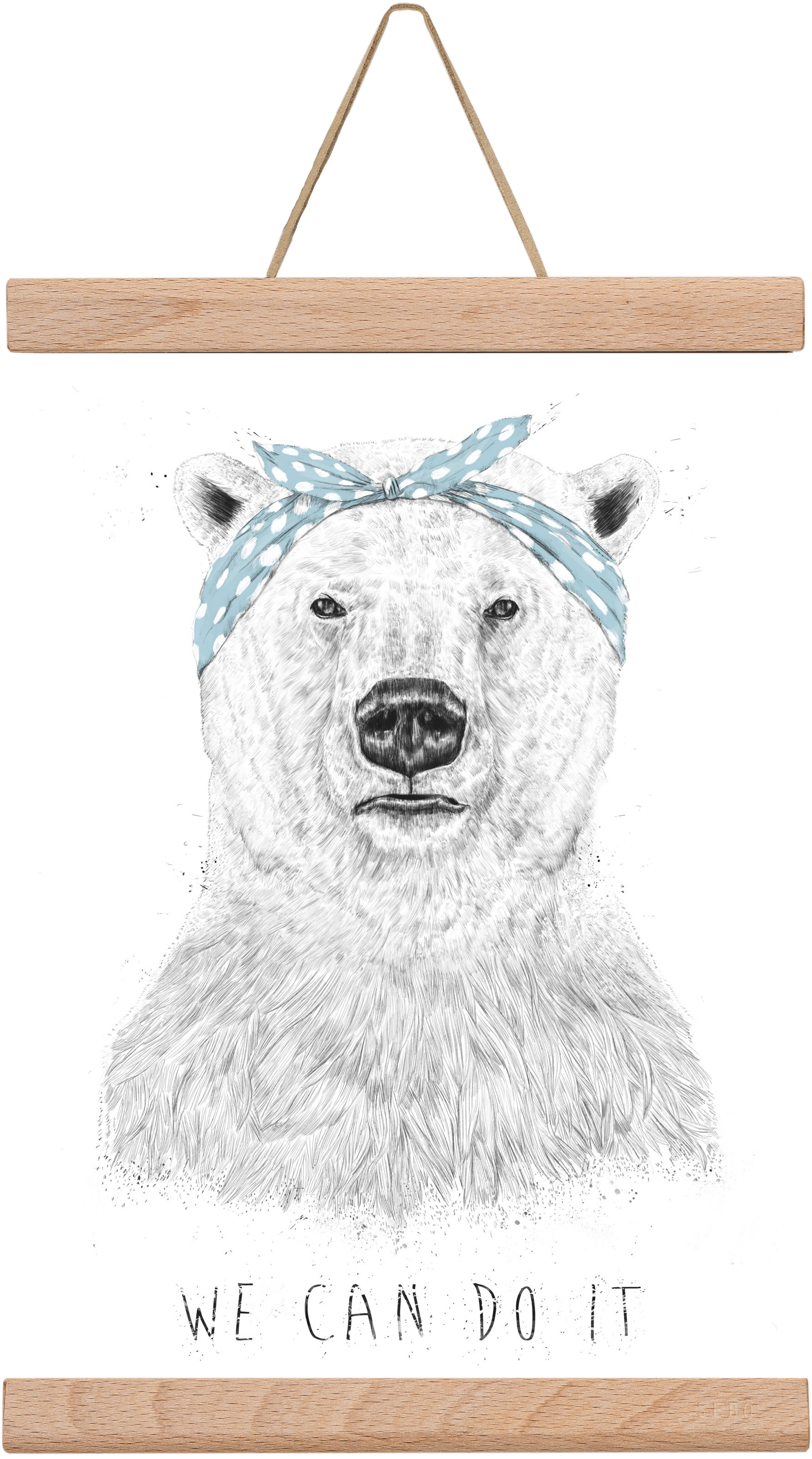 We can do it, 20x30 cm (20x30 cm), Tölgy akasztó