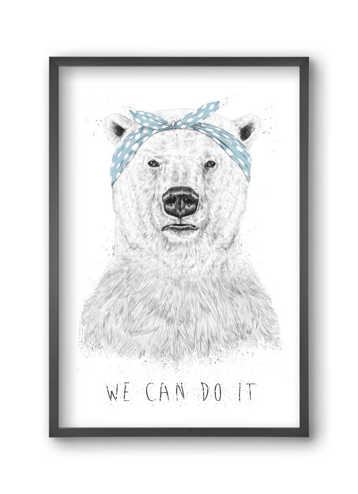 We can do it, 30x45 cm (30x45 cm), Fekete keret