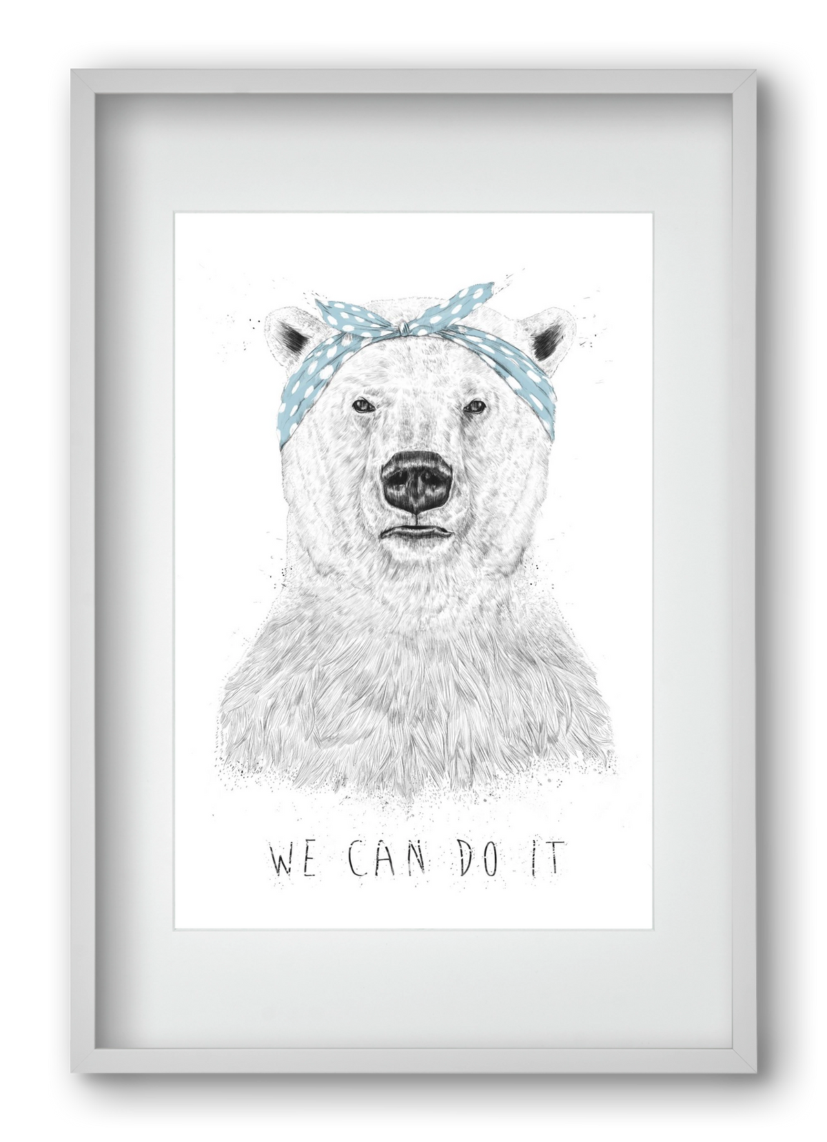 We can do it, 40x60 cm (30x45 cm), Fehér keret, paszpartuval