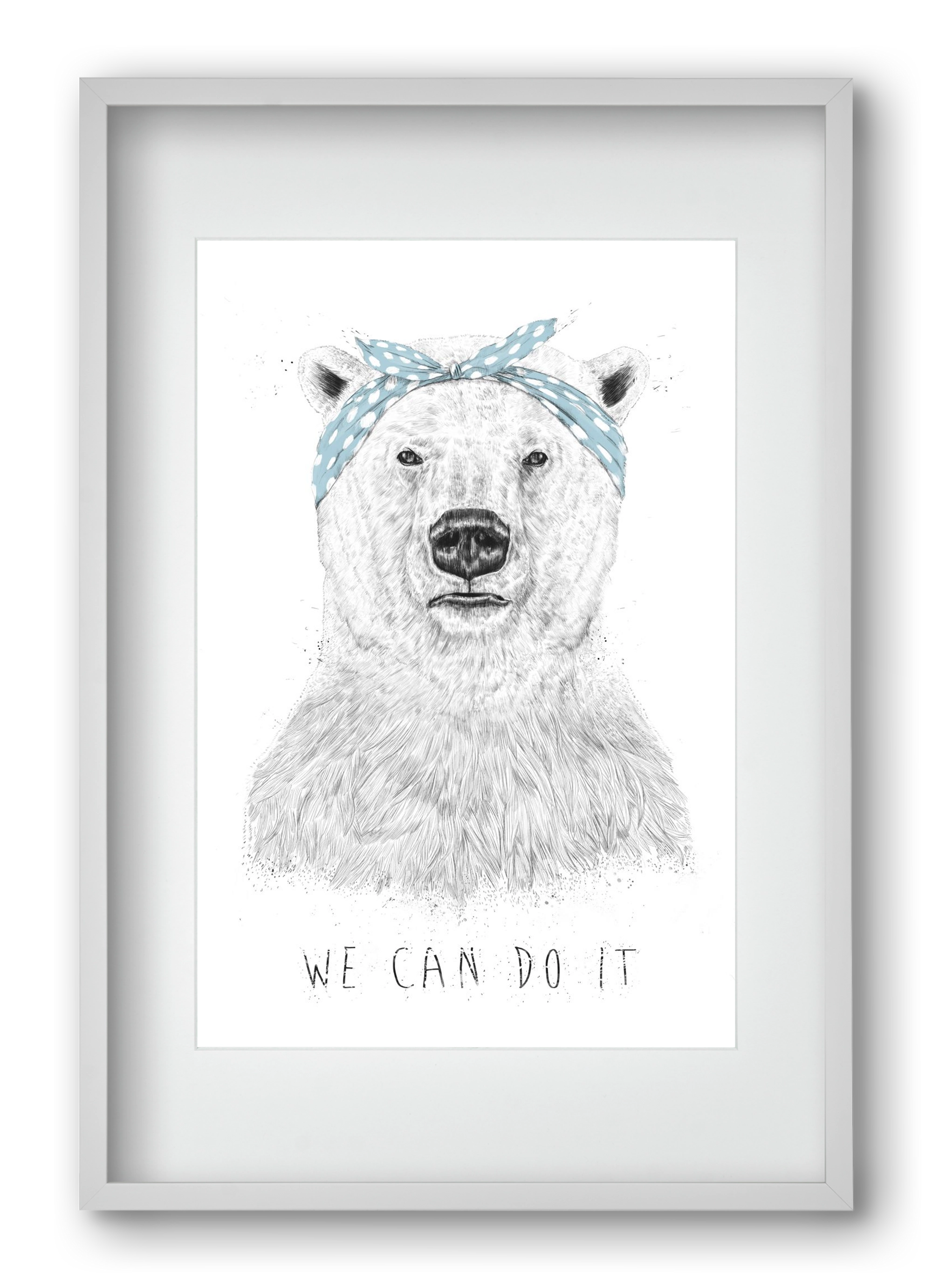 We can do it, 40x60 cm (30x45 cm), Fehér keret, paszpartuval
