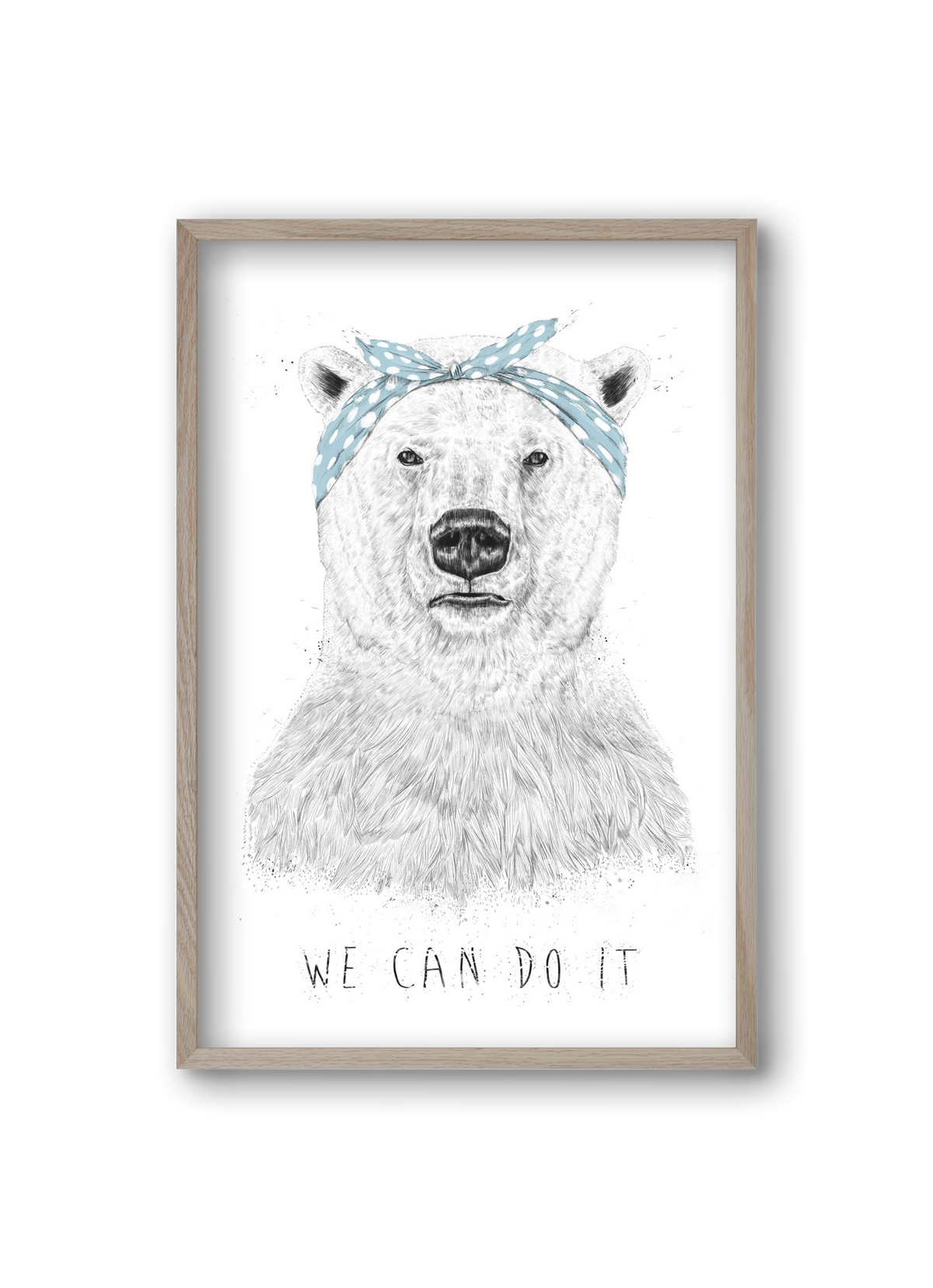 We can do it, 20x30 cm (20x30 cm), Tölgy keret