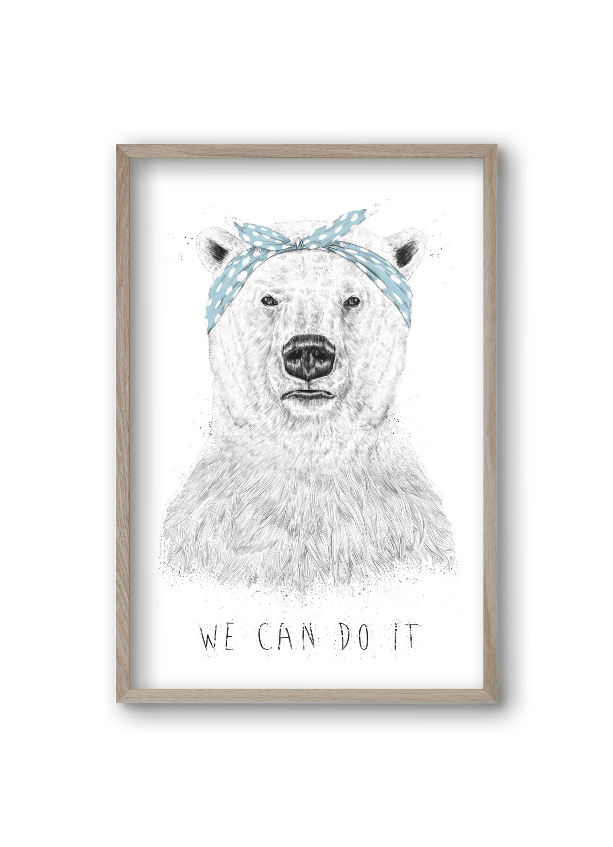 We can do it, 20x30 cm (20x30 cm), Tölgy keret