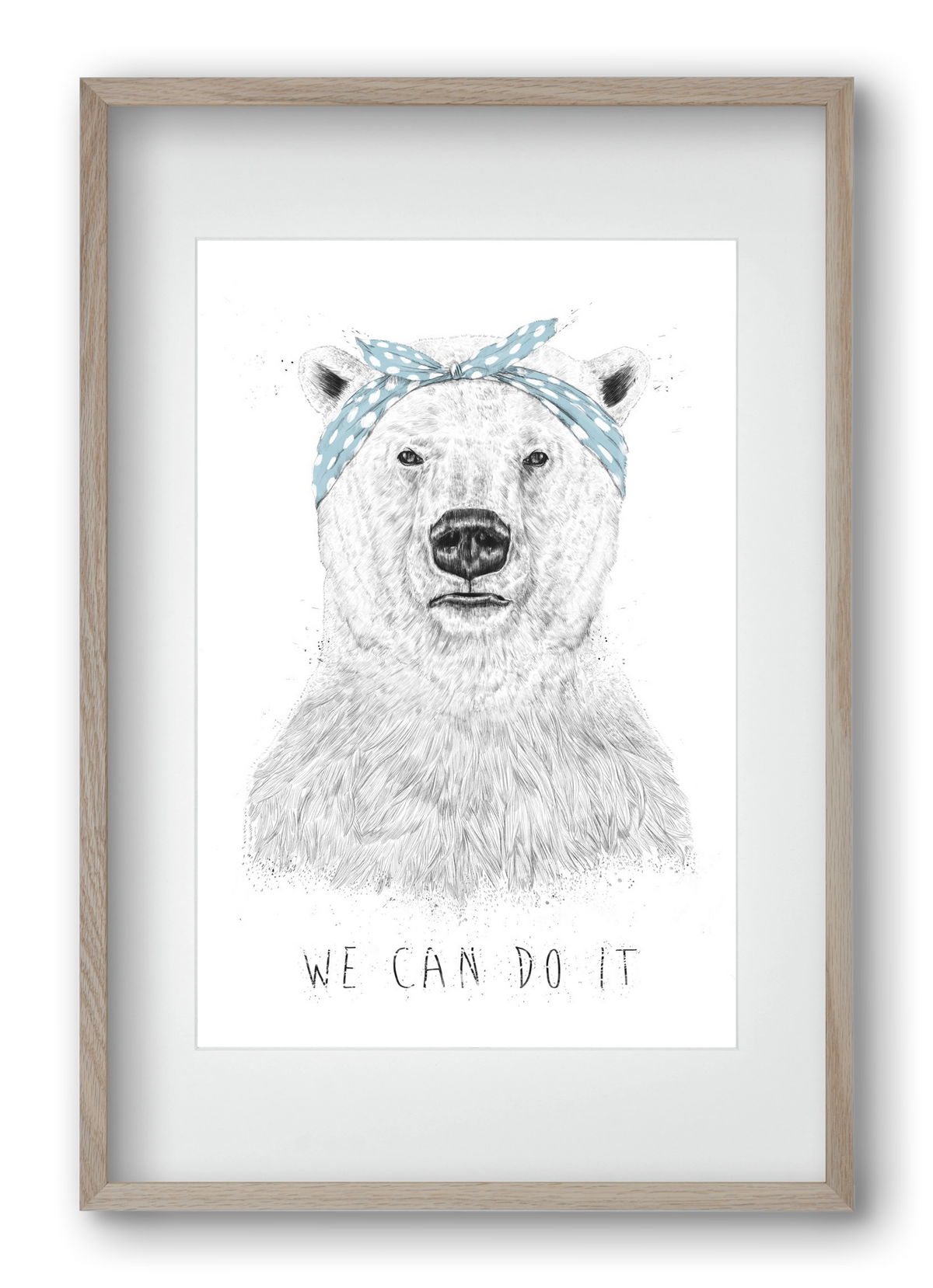 We can do it, 40x60 cm (30x45 cm), Tölgy keret, paszpartuval